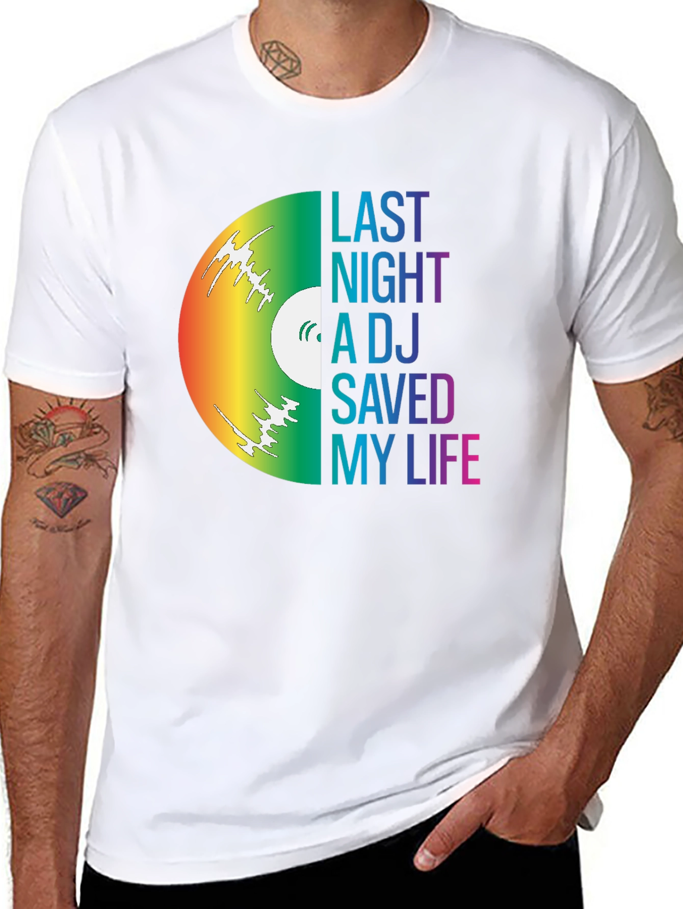 Last Night A DJ Saved My Life Graphic Tee