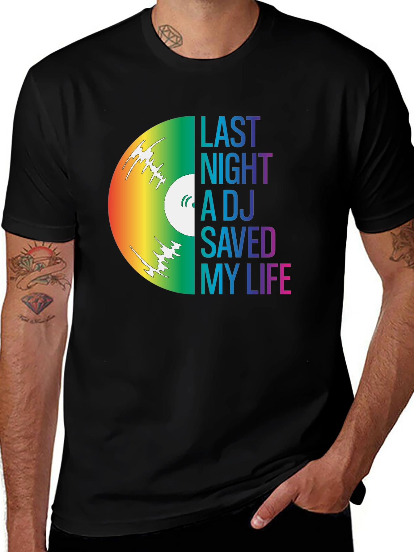 Last Night A DJ Saved My Life Graphic Tee