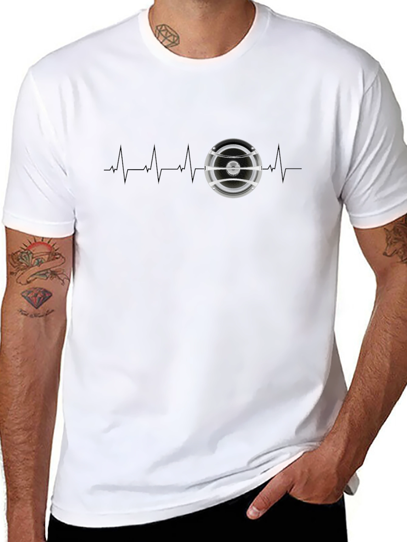 Speaker Heartbeat Graphic Tee