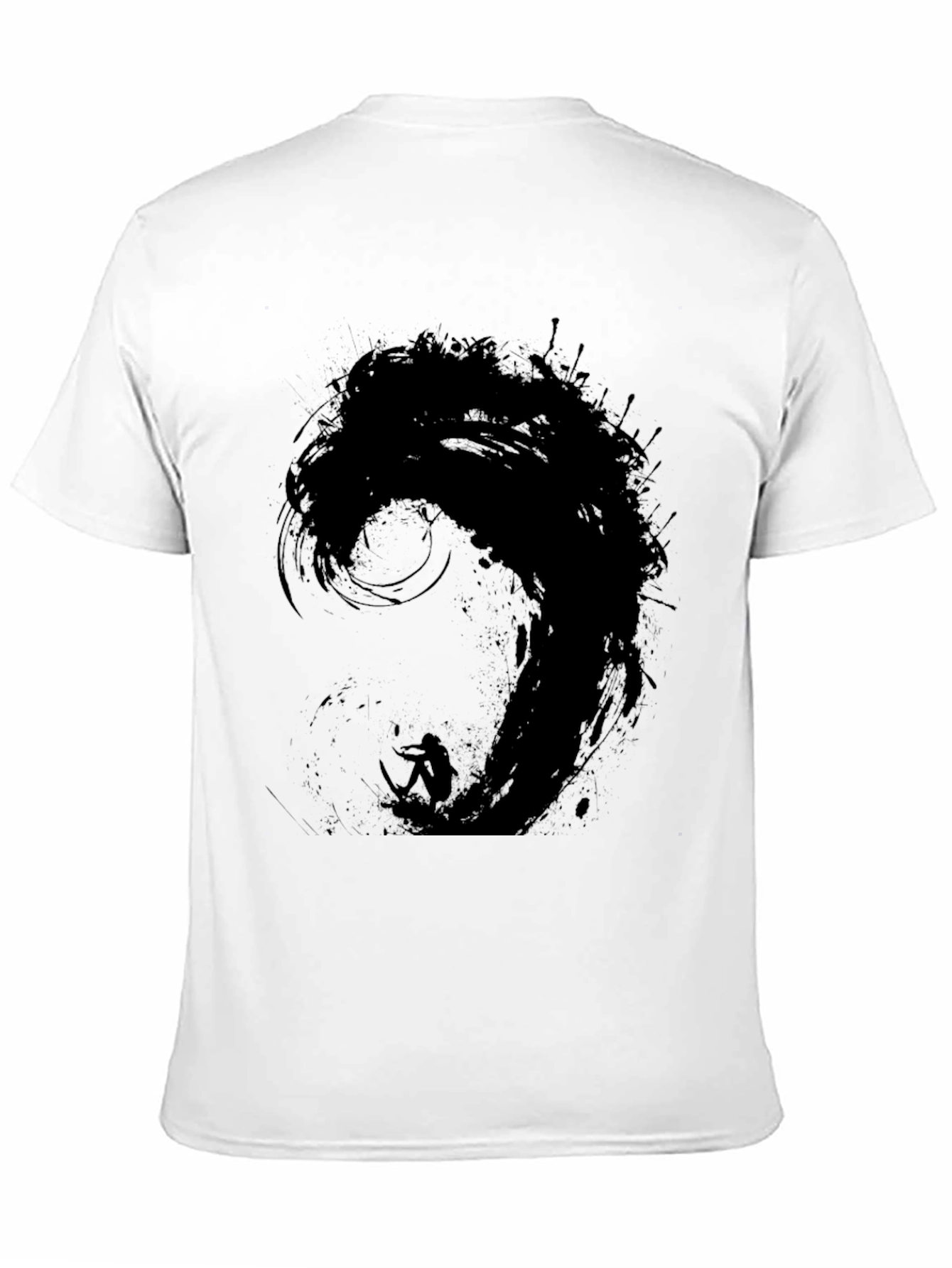 Black Wave Surfer Graphic Tee
