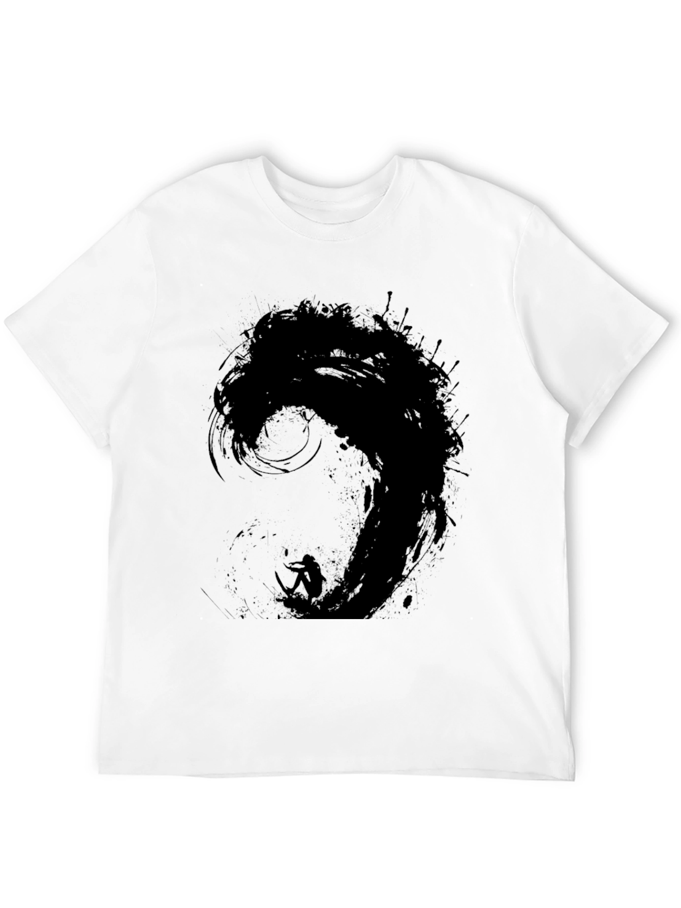 Black Wave Surfer Graphic Tee