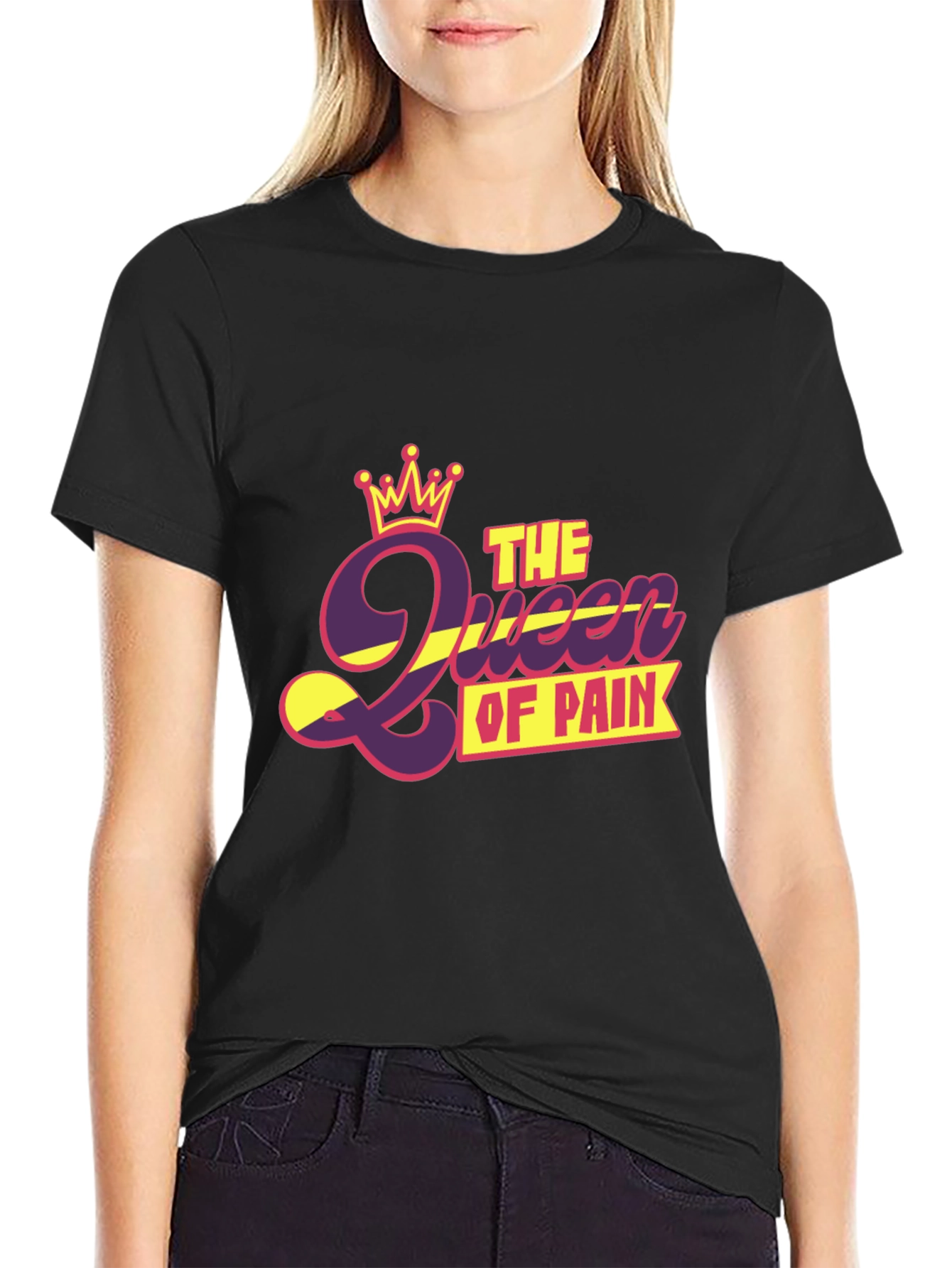 Queen of Pain Black Graphic Tee