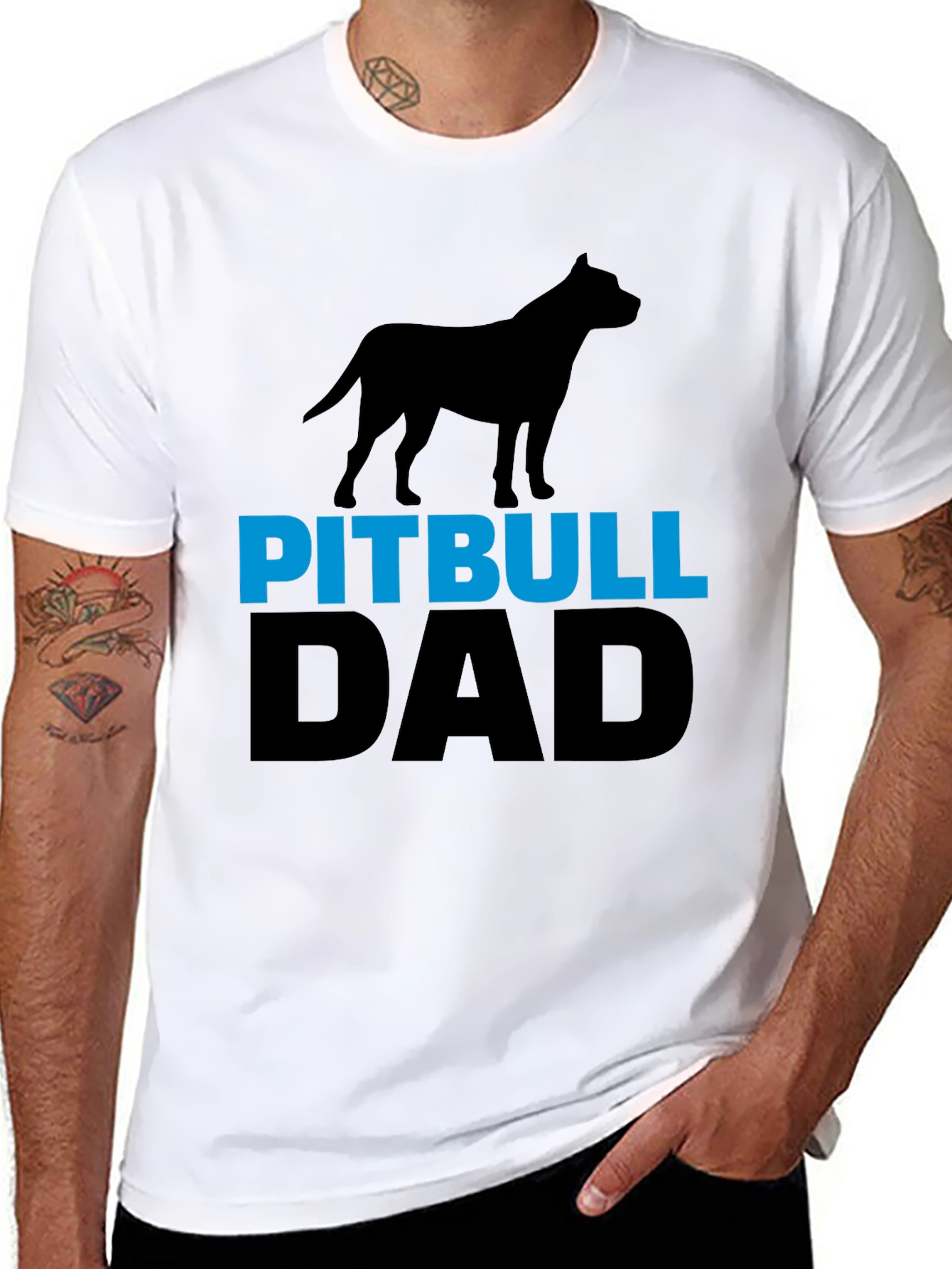 Pitbull Dad T-Shirt - Dog Lover Tee