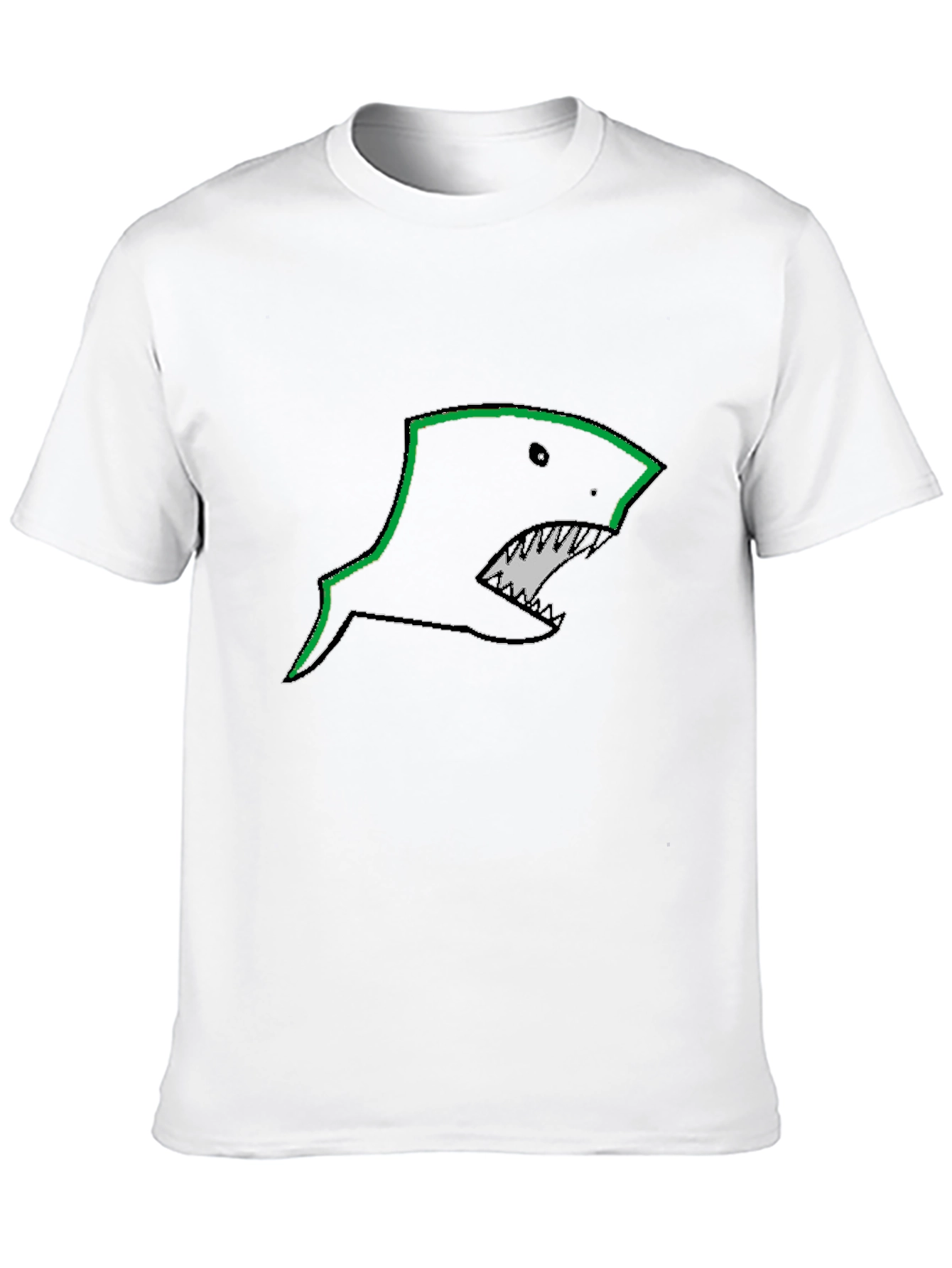 Black Shark Graphic Tee - Edgy Style