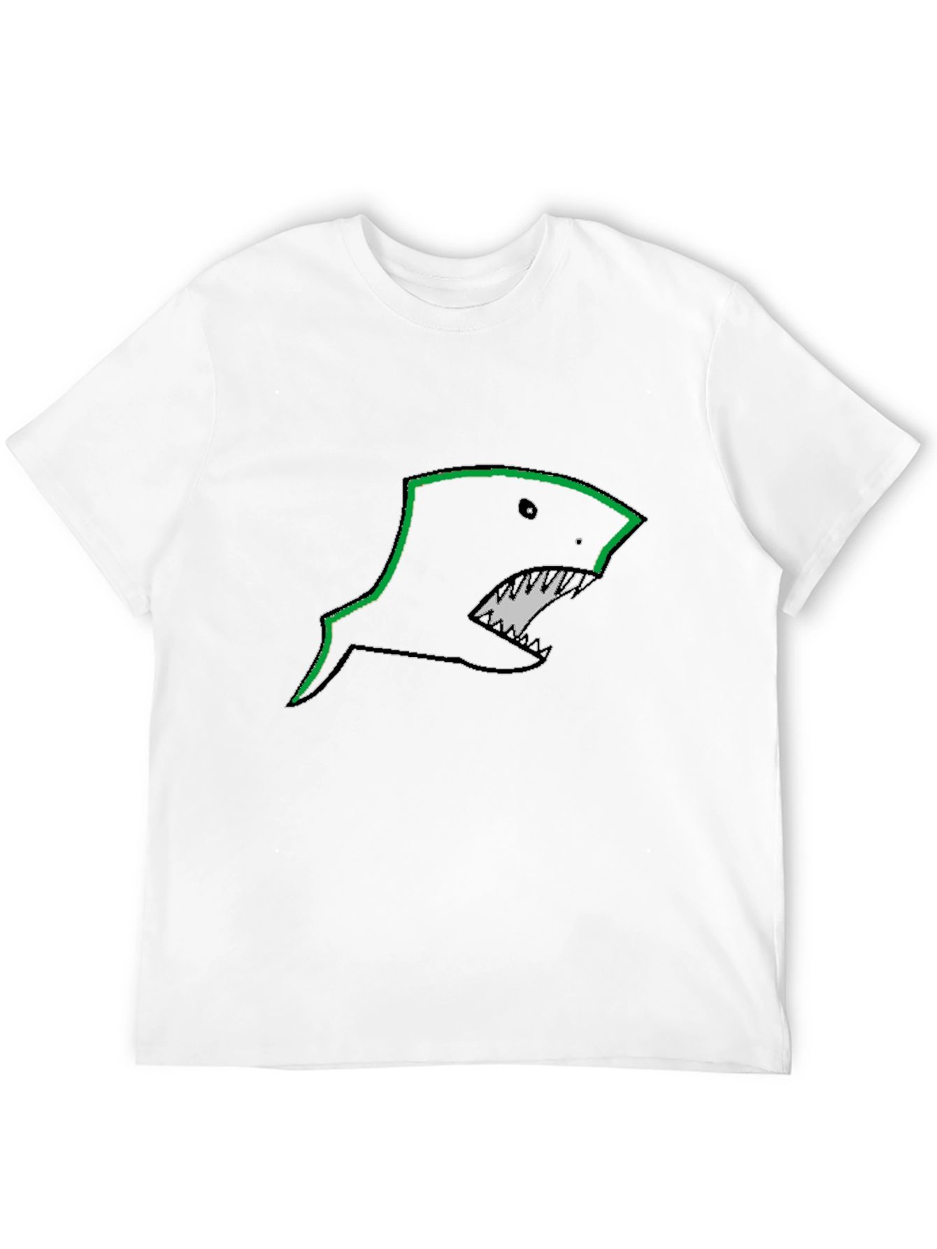 Black Shark Graphic Tee - Edgy Style