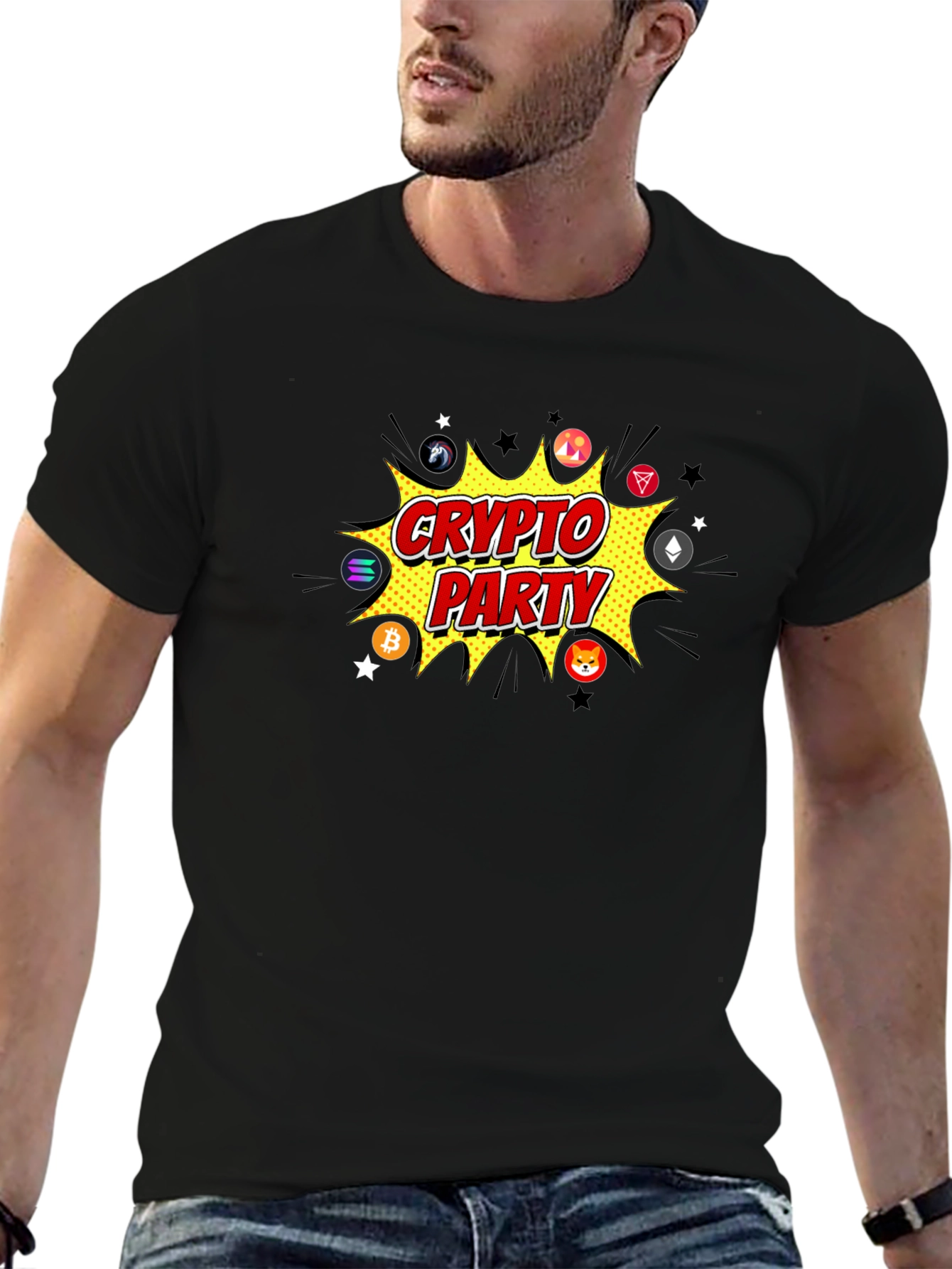 Crypto Party Black T-Shirt