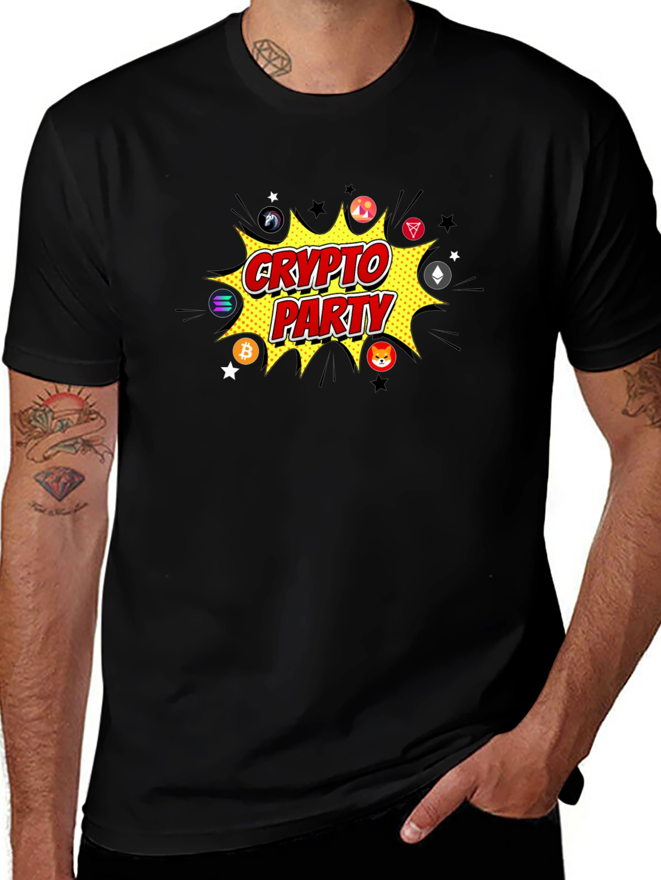 Crypto Party Black T-Shirt