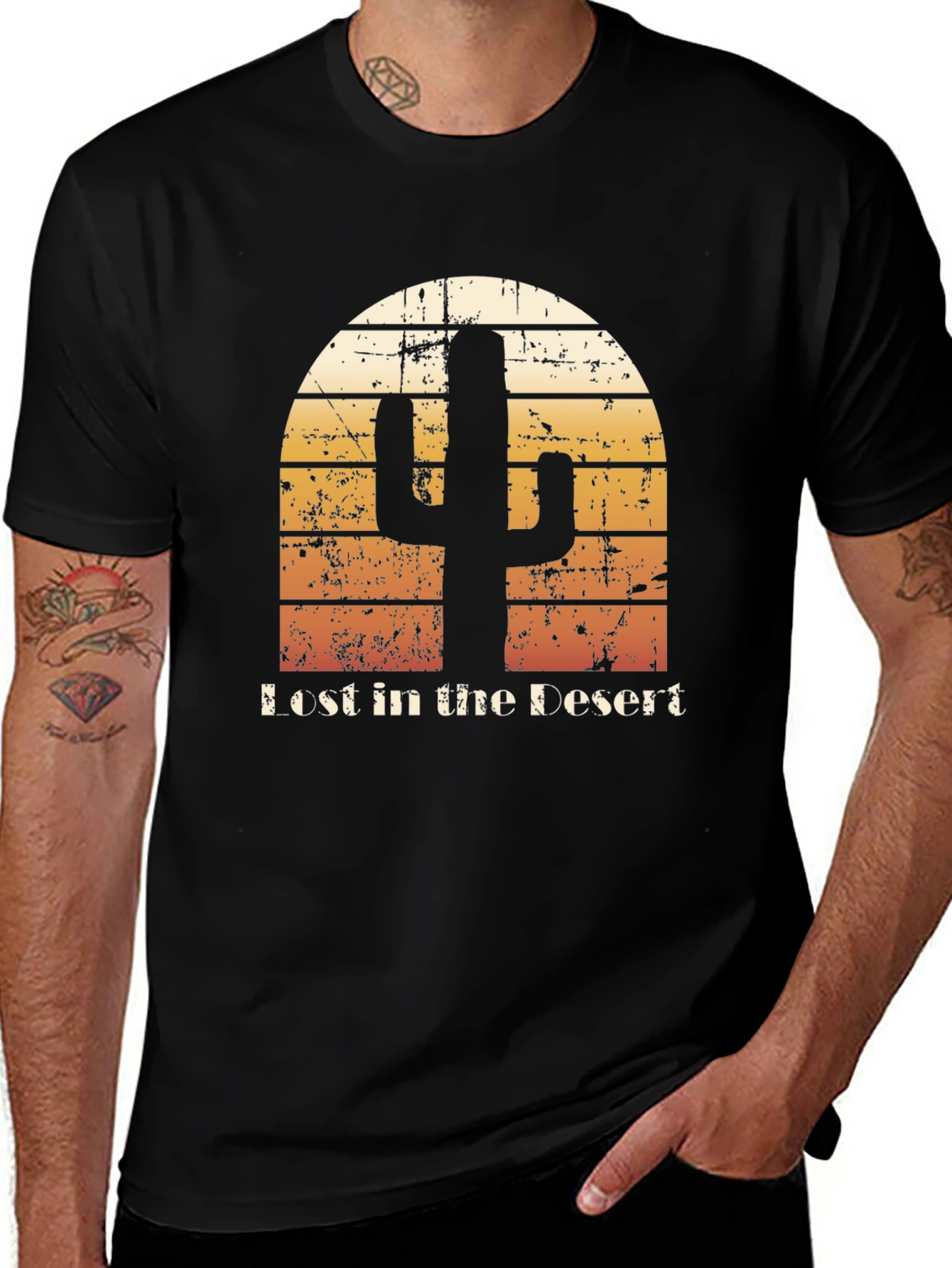 Lost in the Desert Cactus Graphic Tee