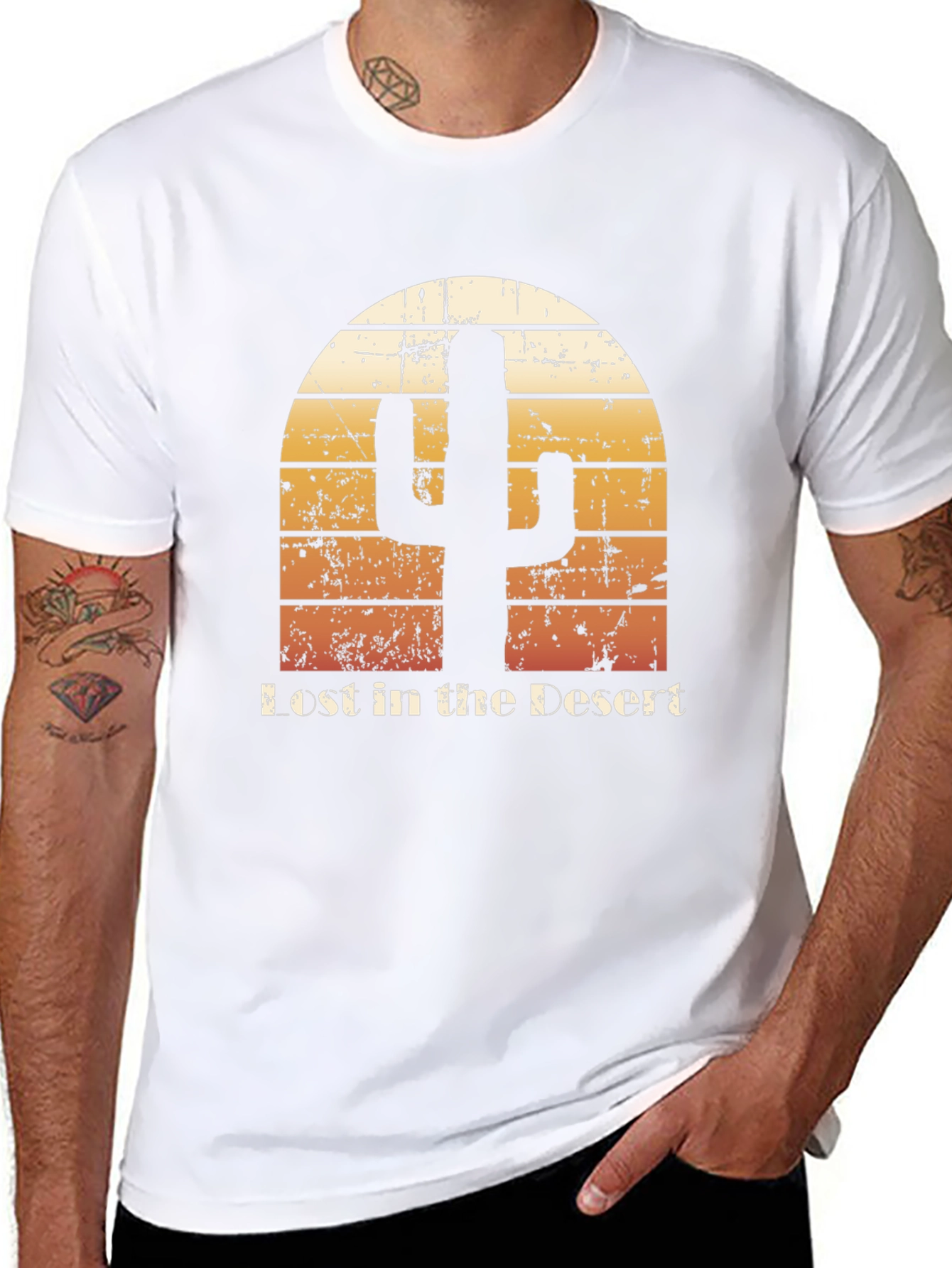 Lost in the Desert Cactus Graphic Tee