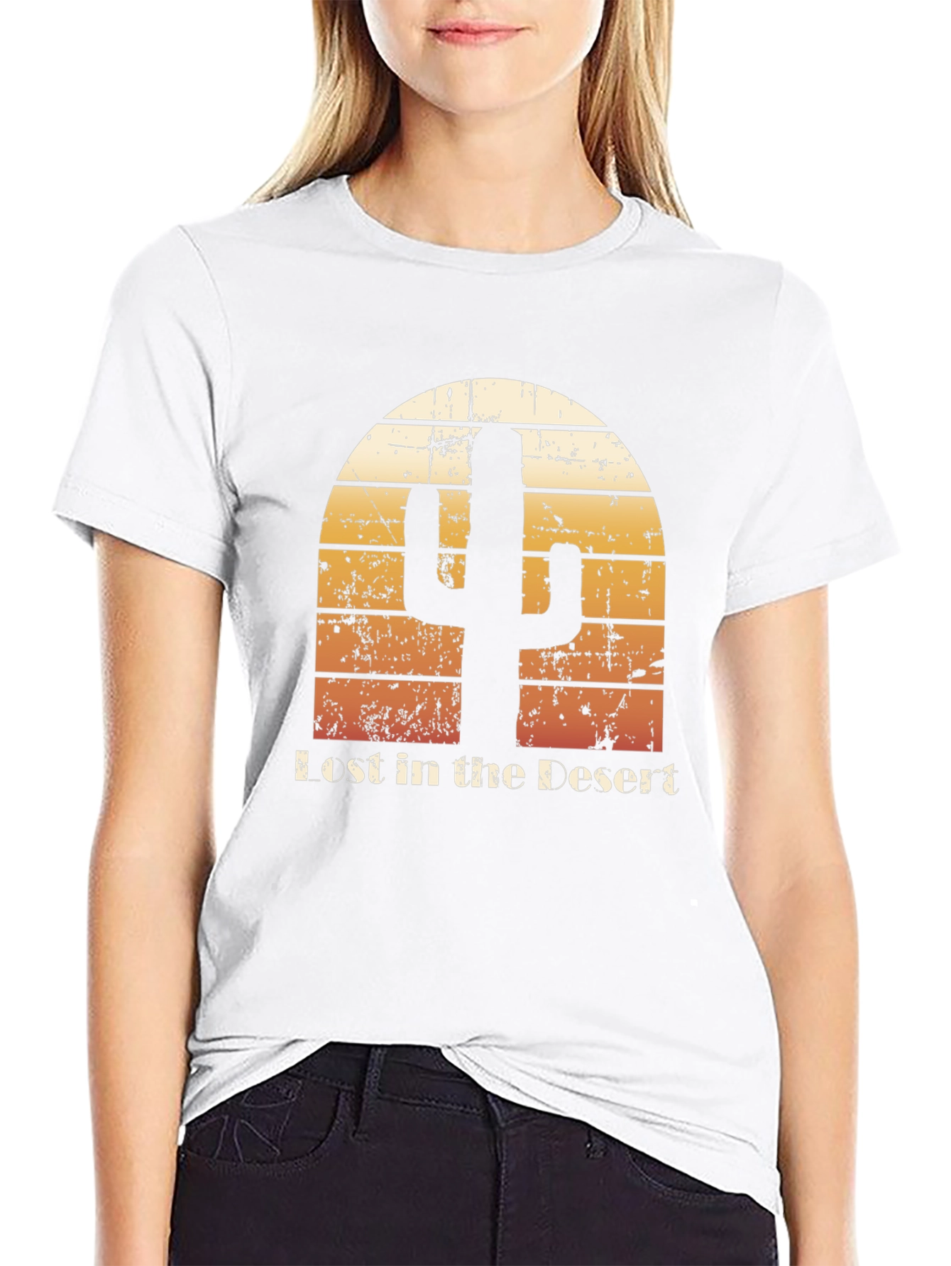 Lost in the Desert Cactus Graphic Tee