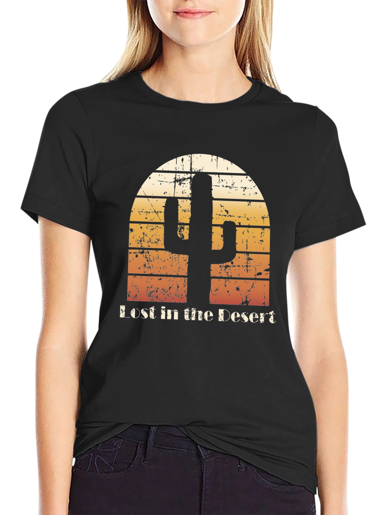 Lost in the Desert Cactus Graphic Tee