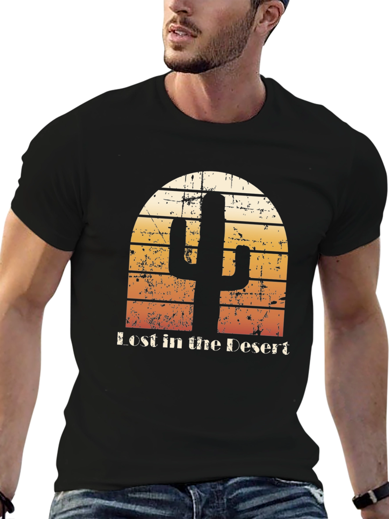 Lost in the Desert Cactus Graphic Tee
