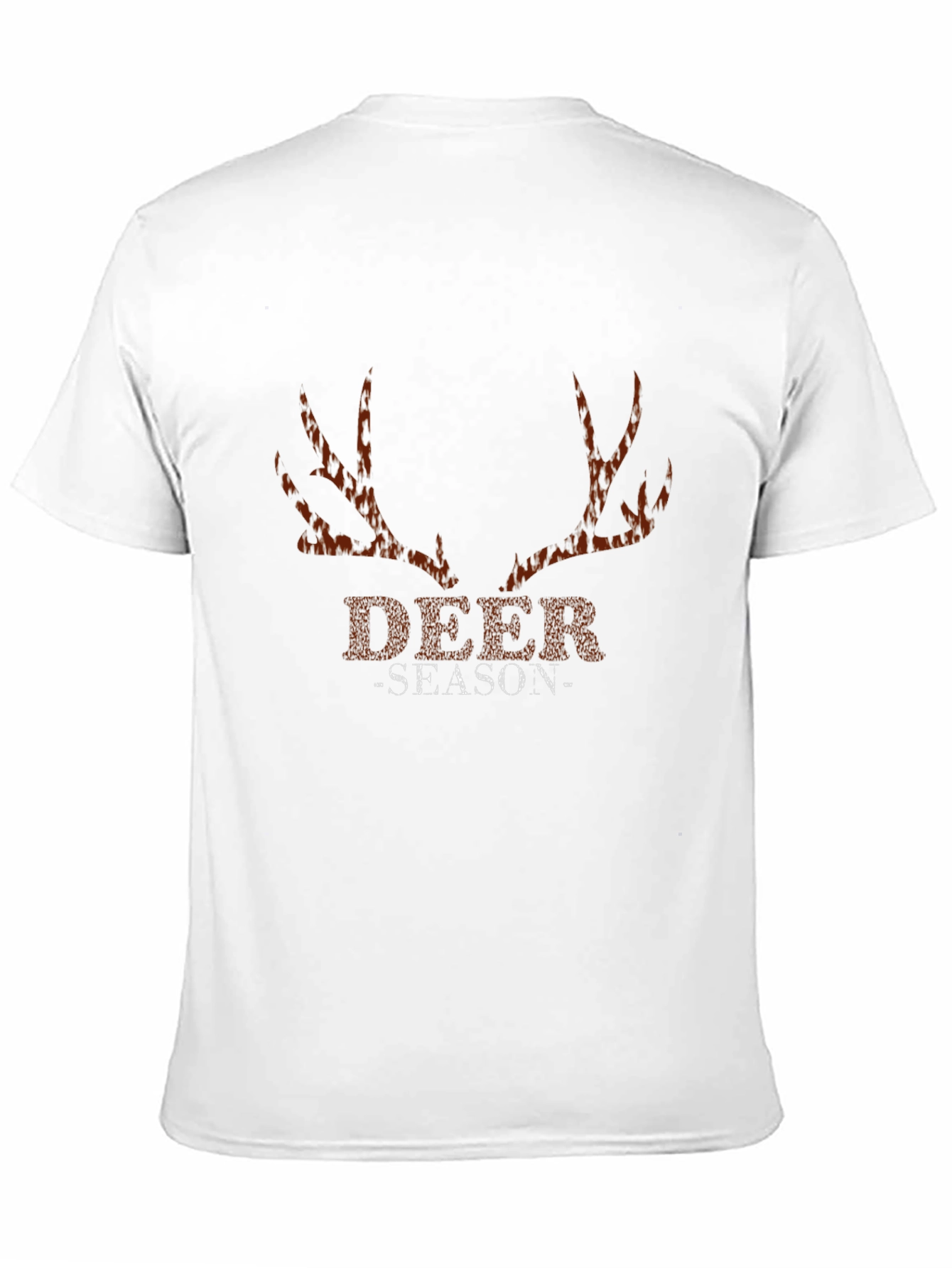 Deer Season Graphic Print Black T-Shirt