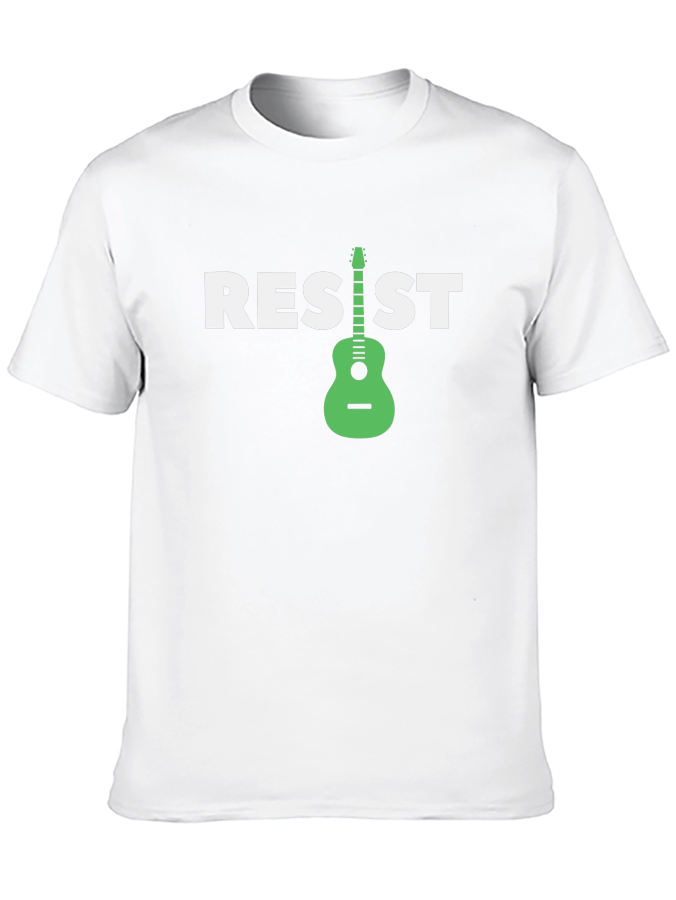 Resist Graphic T-Shirt with Guitar