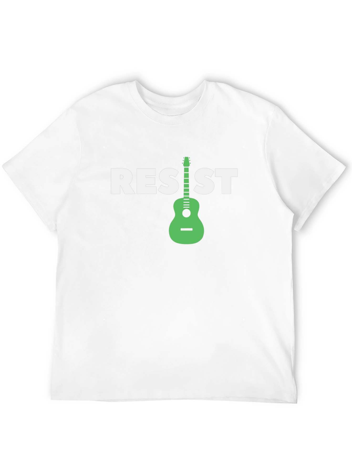 Resist Graphic T-Shirt with Guitar