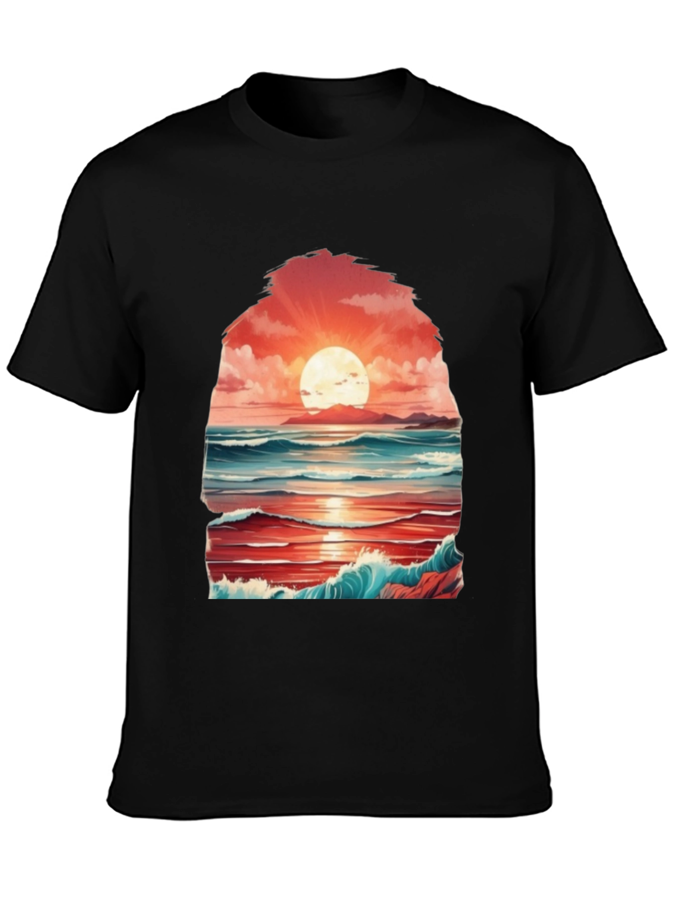 Sunset Seascape Graphic Tee