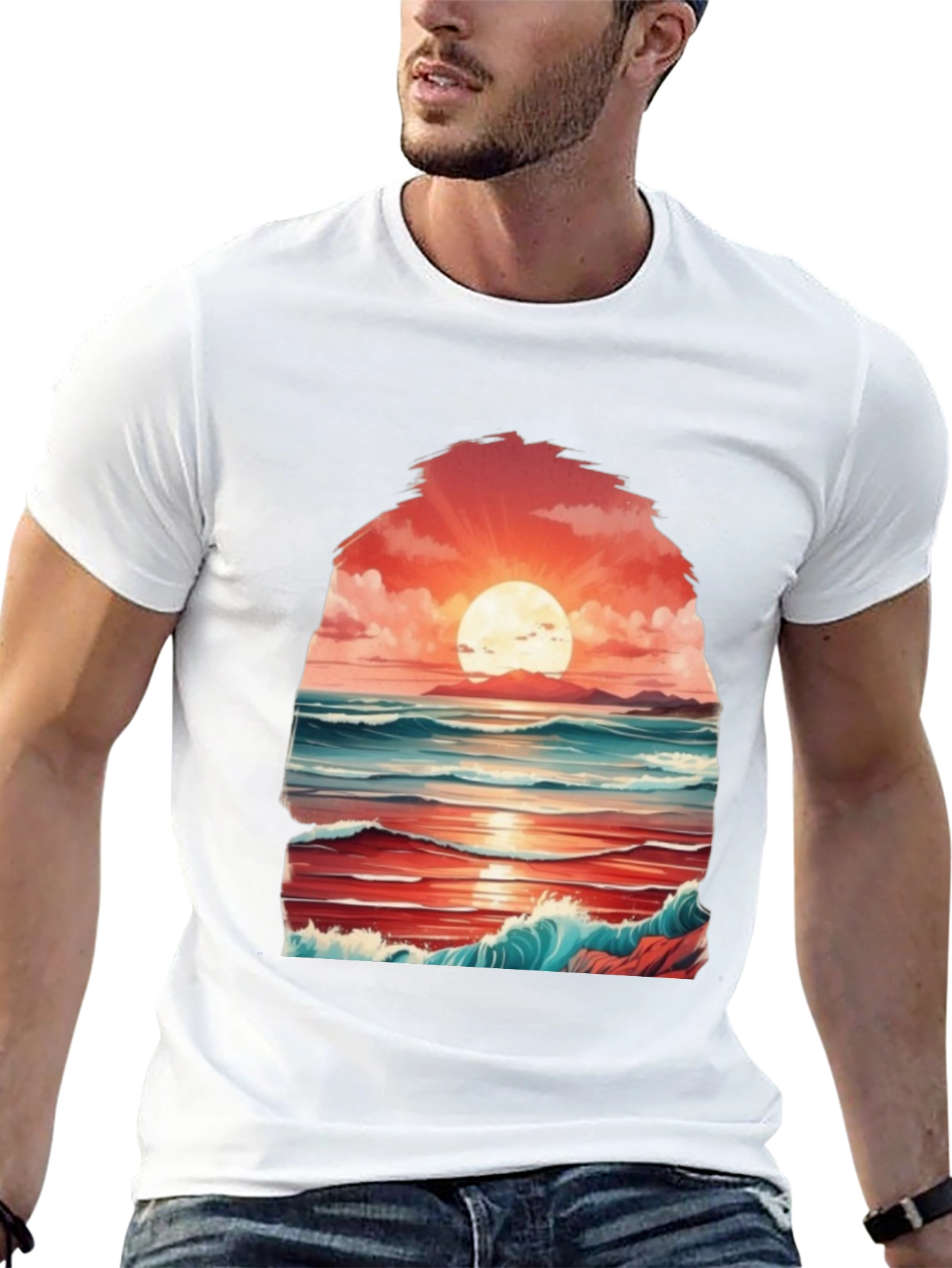 Sunset Seascape Graphic Tee