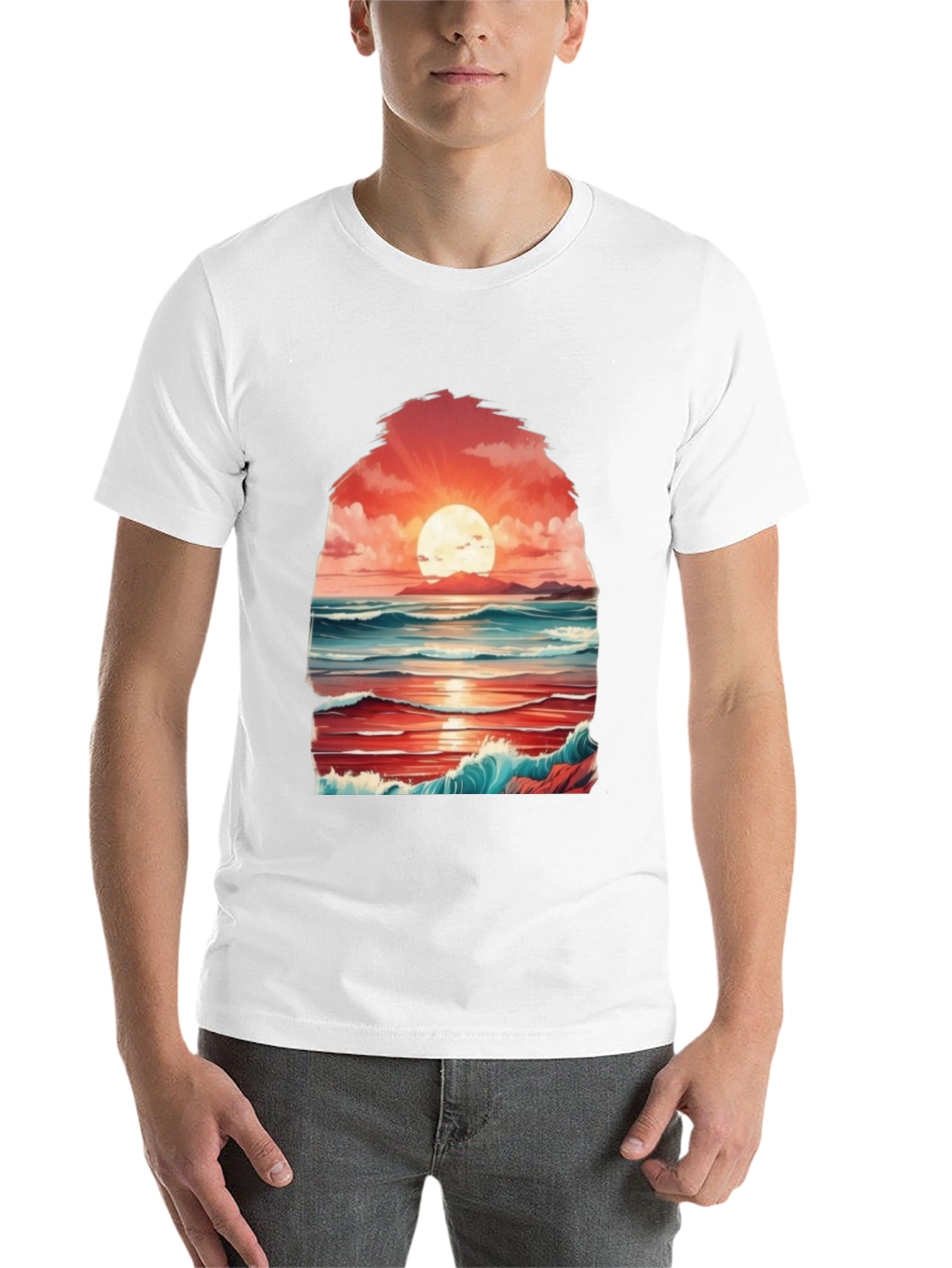 Sunset Seascape Graphic Tee