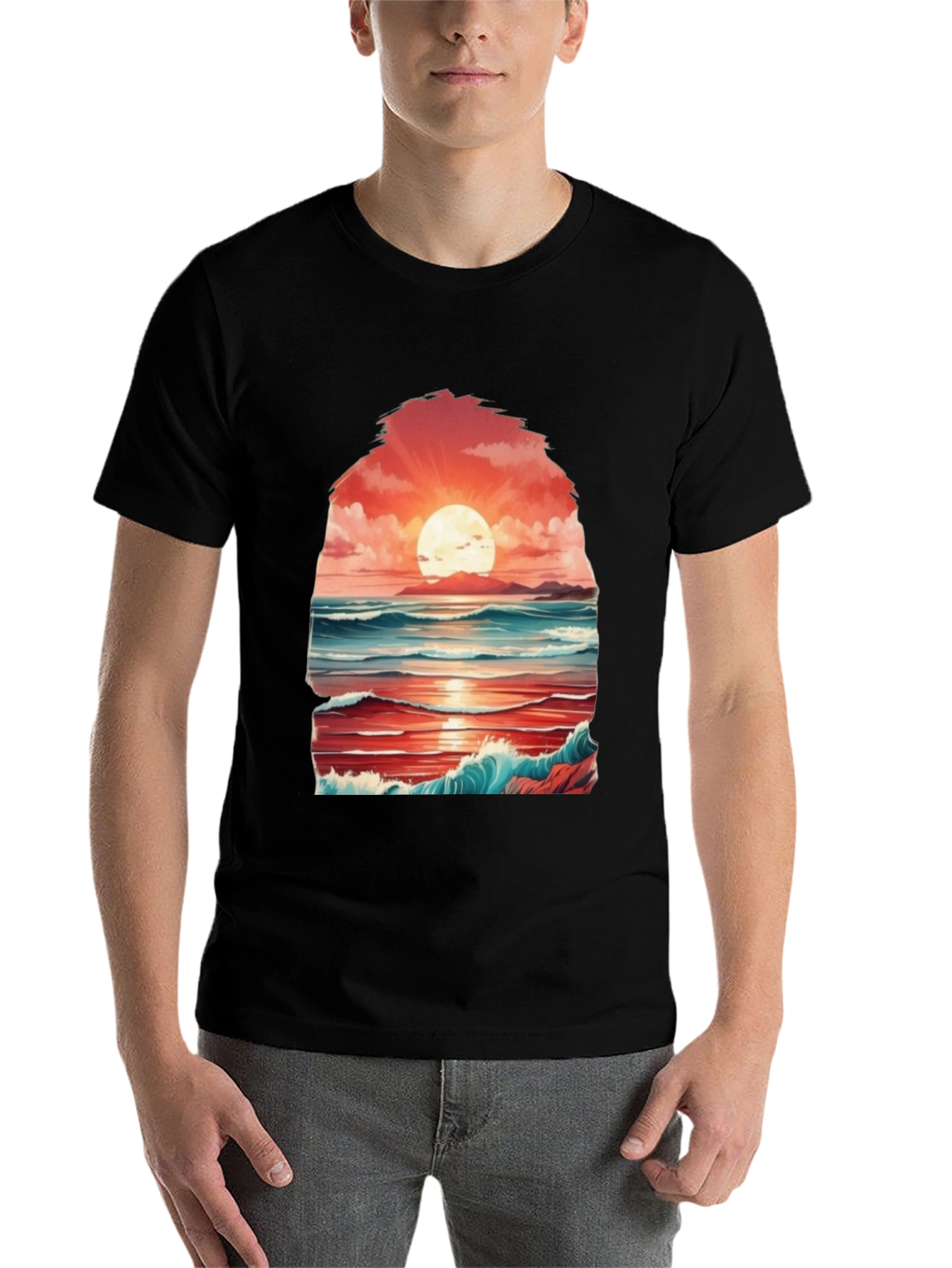 Sunset Seascape Graphic Tee
