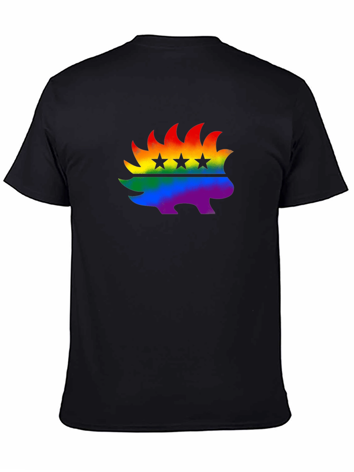 Rainbow Libertarian Porcupine T-Shirt