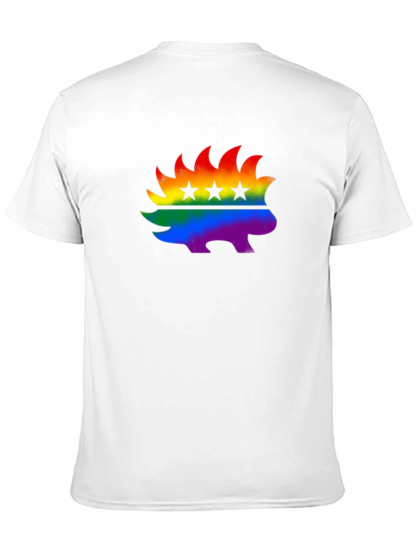 Rainbow Libertarian Porcupine T-Shirt