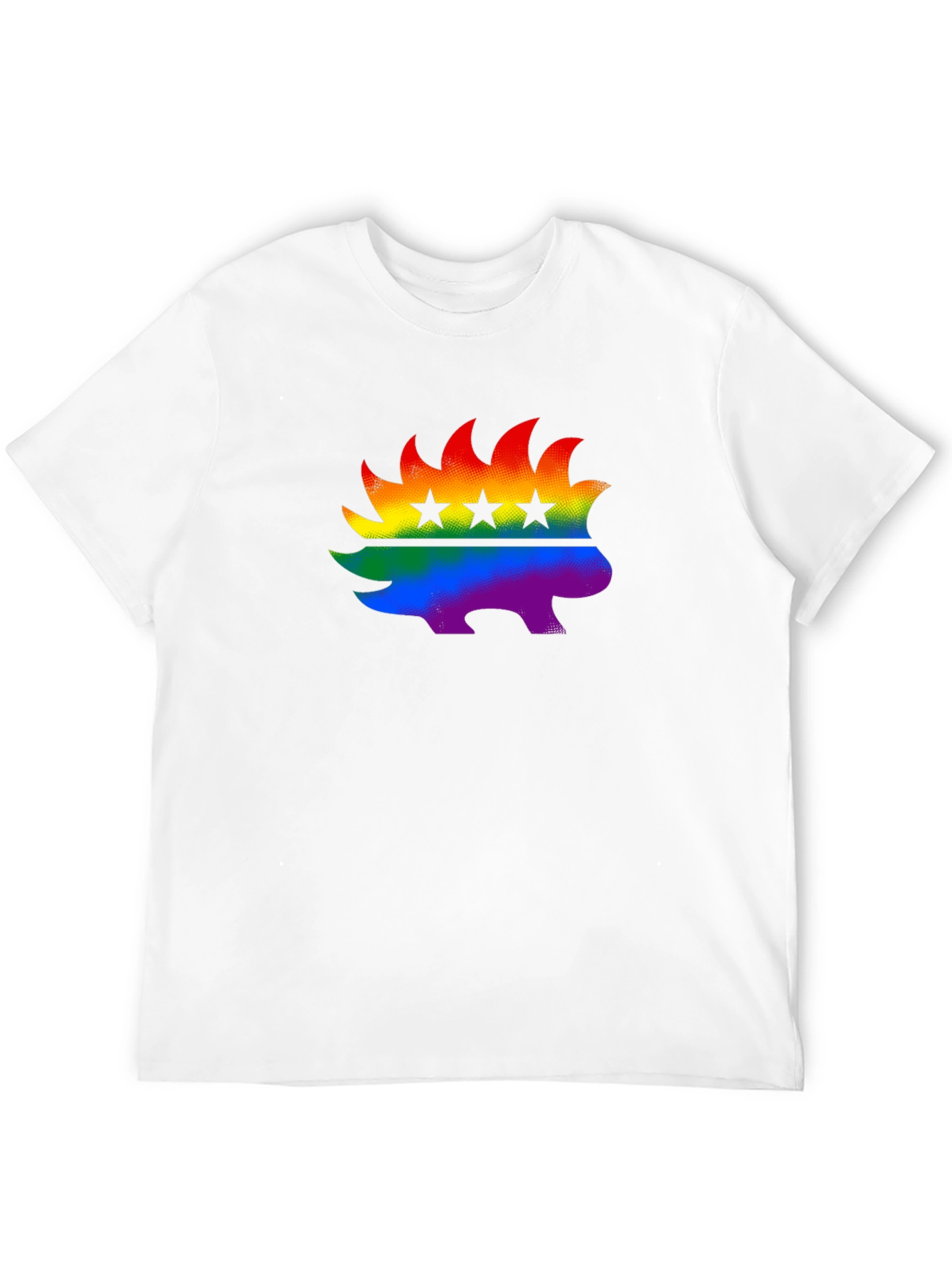 Rainbow Libertarian Porcupine T-Shirt