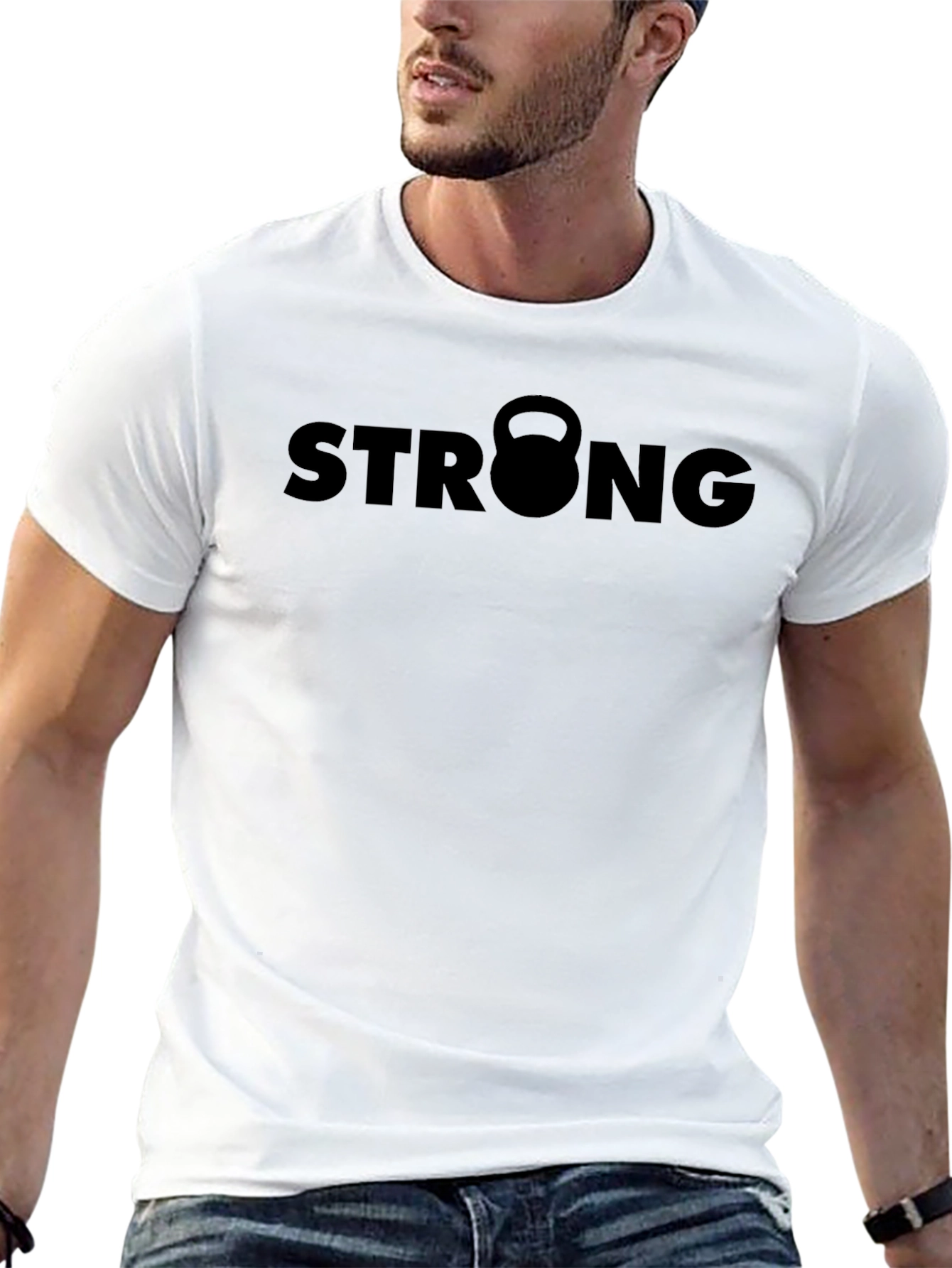 Strong Kettlebell Black T-Shirt