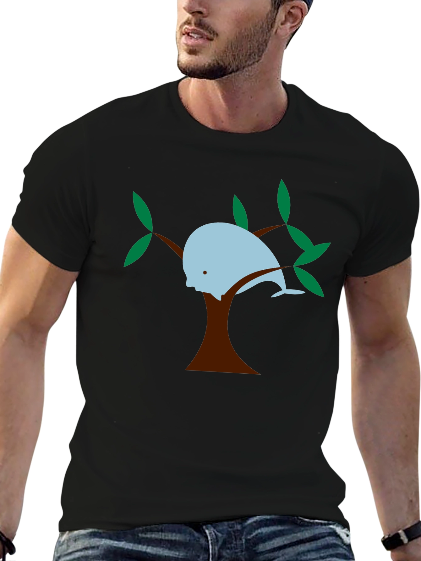 Whale in a Tree Graphic Tee