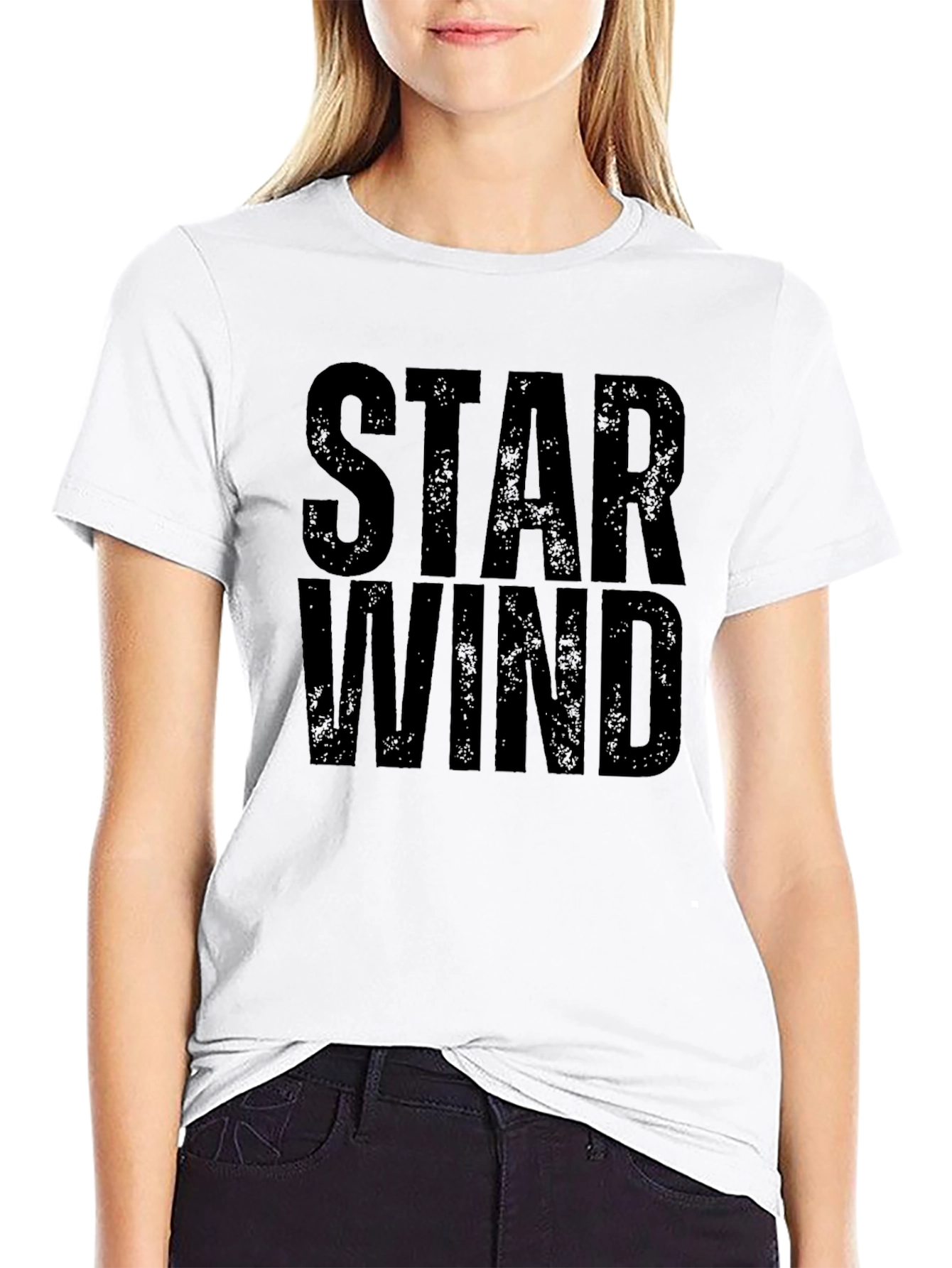 Star Wind Graphic Tee - Mens Black T-Shirt