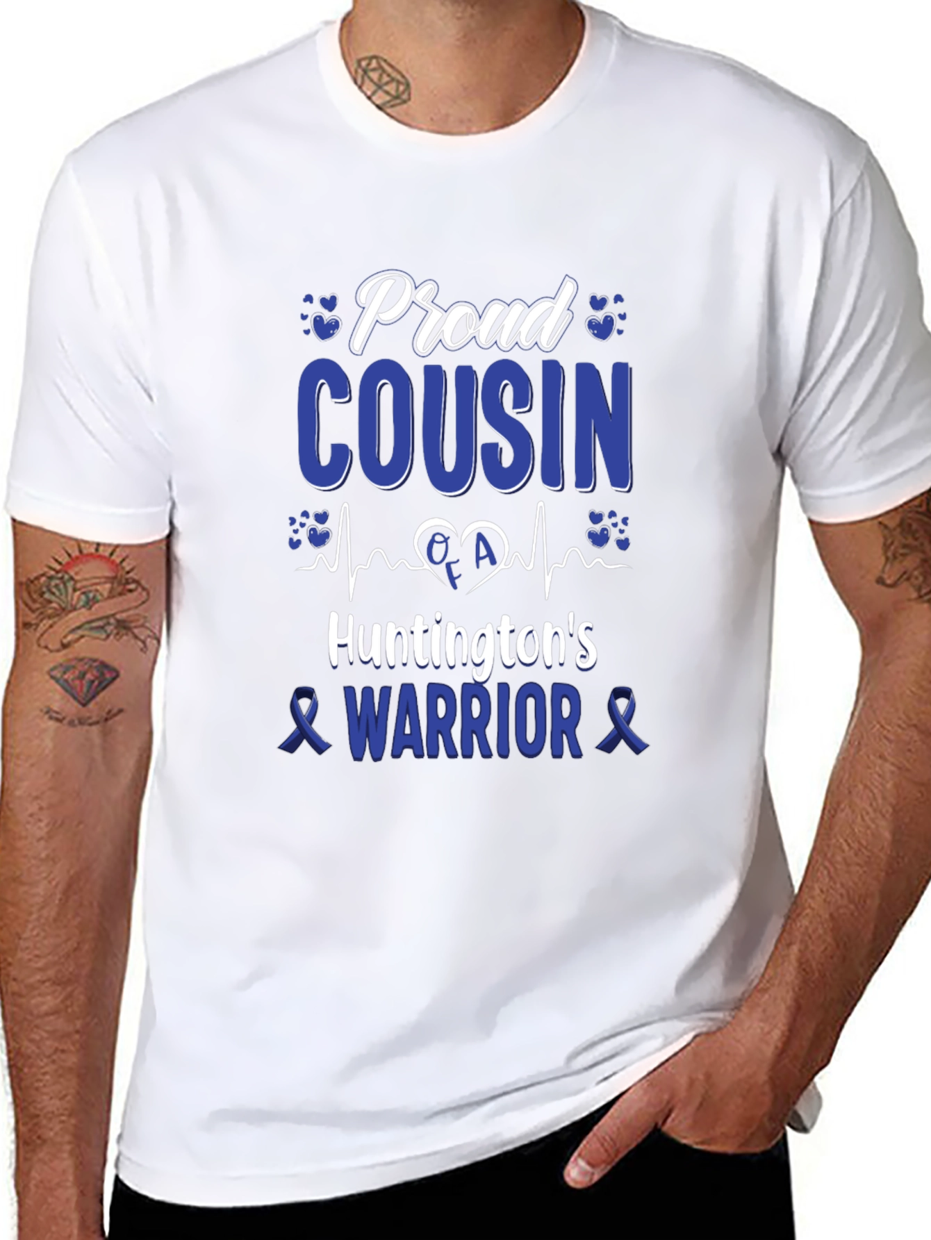 Proud Cousin Huntingtons Warrior T-Shirt