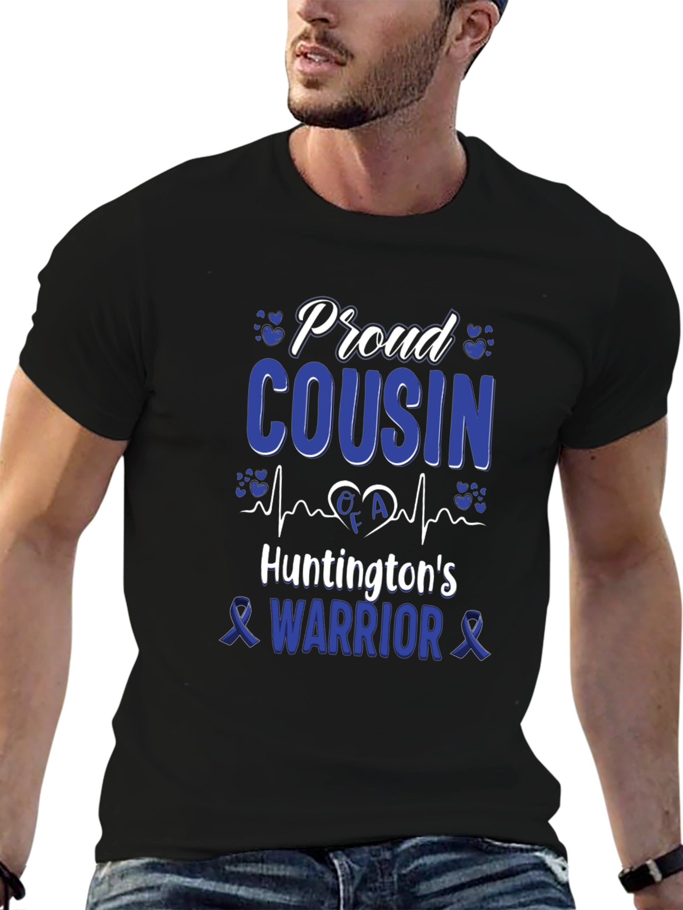 Proud Cousin Huntingtons Warrior T-Shirt