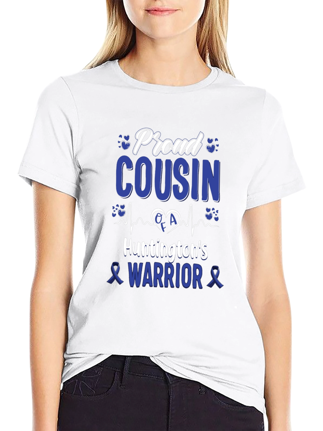 Proud Cousin Huntingtons Warrior T-Shirt