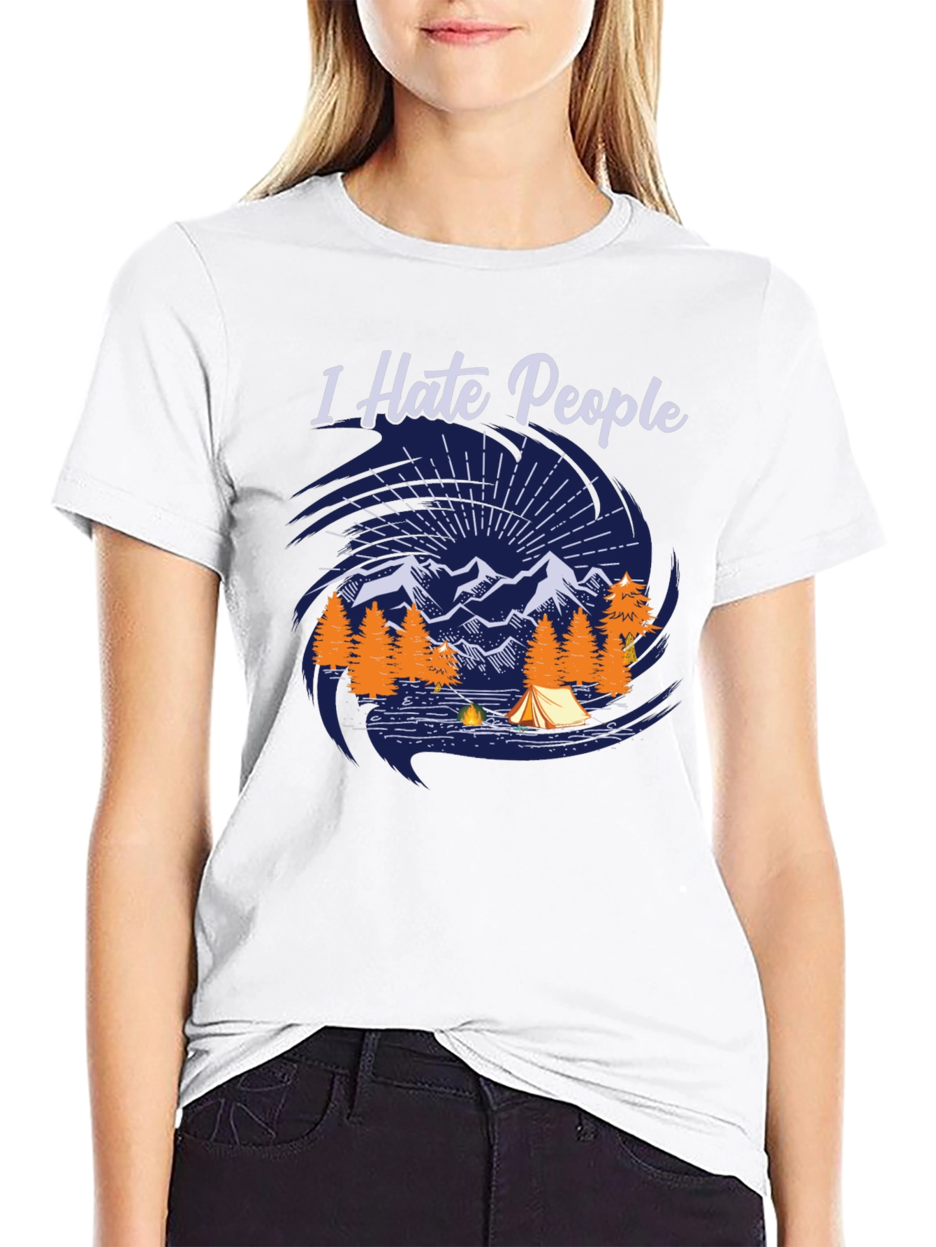 I Hate People Camping T-Shirt