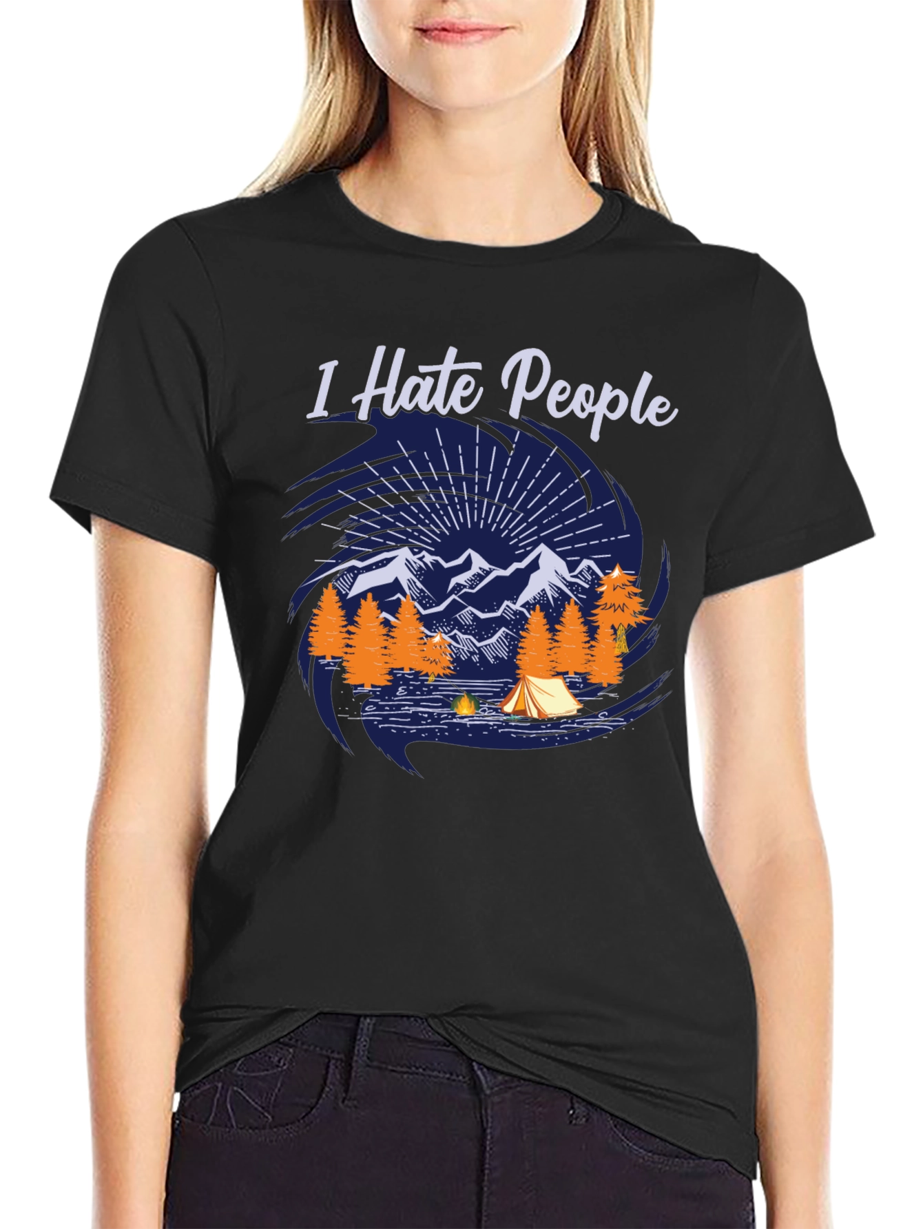 I Hate People Camping T-Shirt