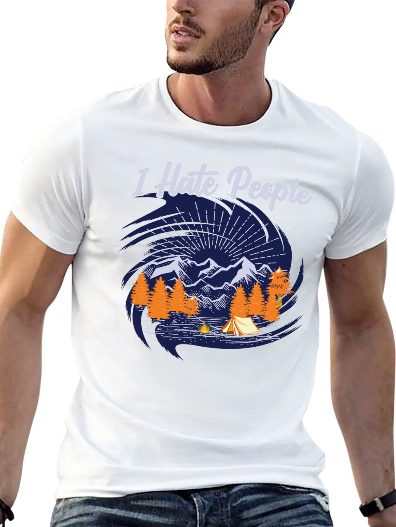 I Hate People Camping T-Shirt