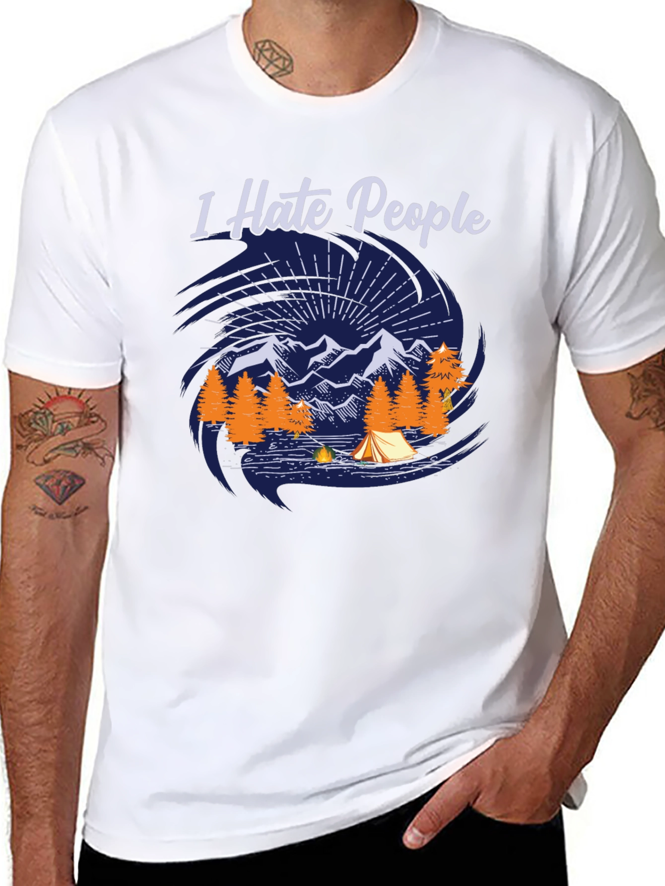 I Hate People Camping T-Shirt