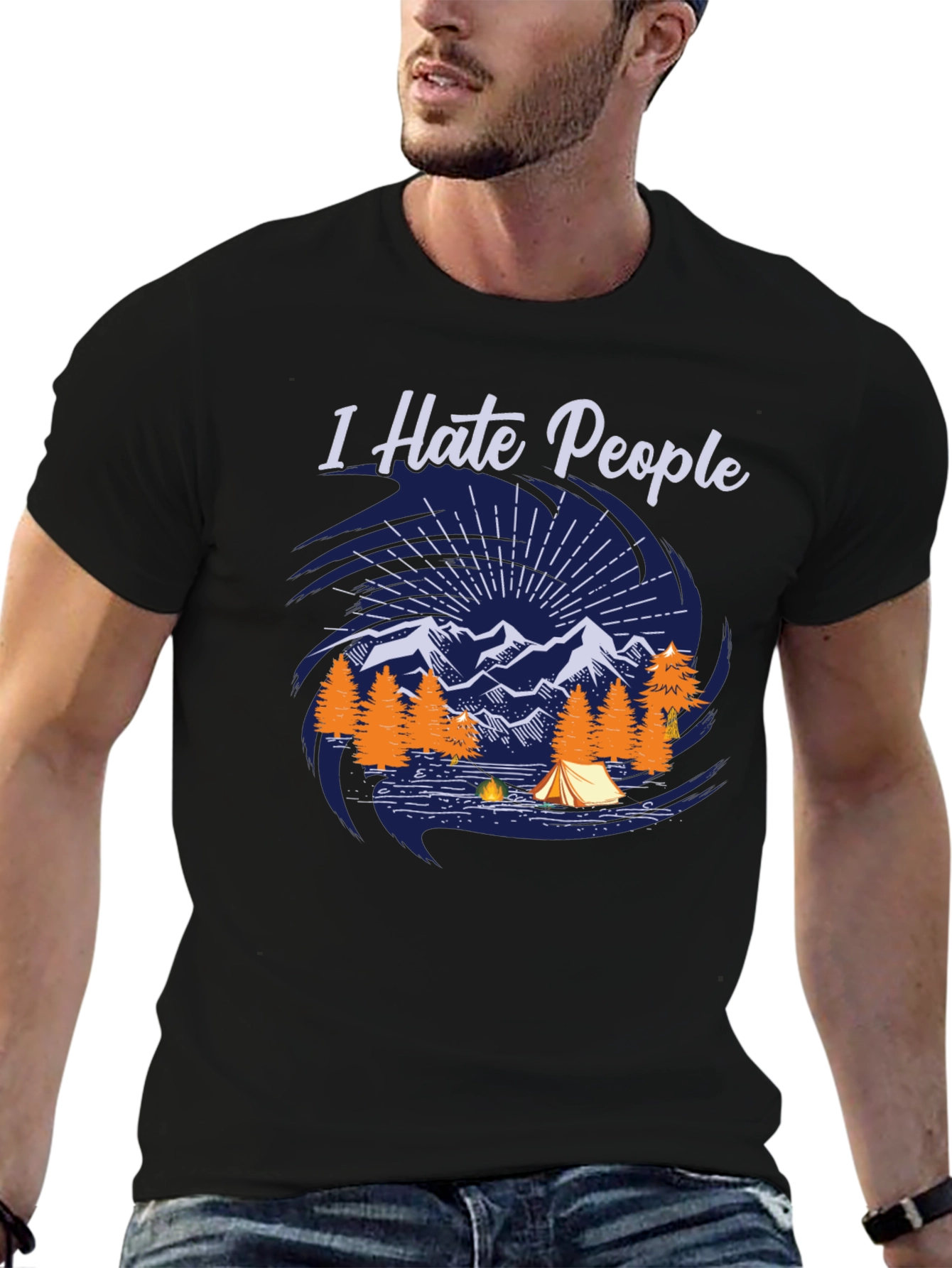 I Hate People Camping T-Shirt