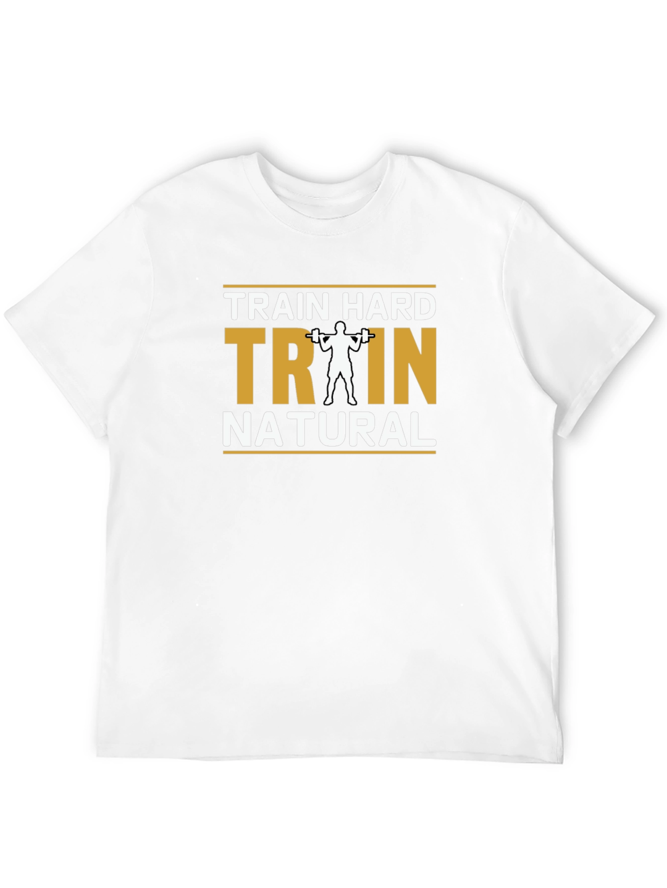 Train Hard Train Natural Black T-Shirt