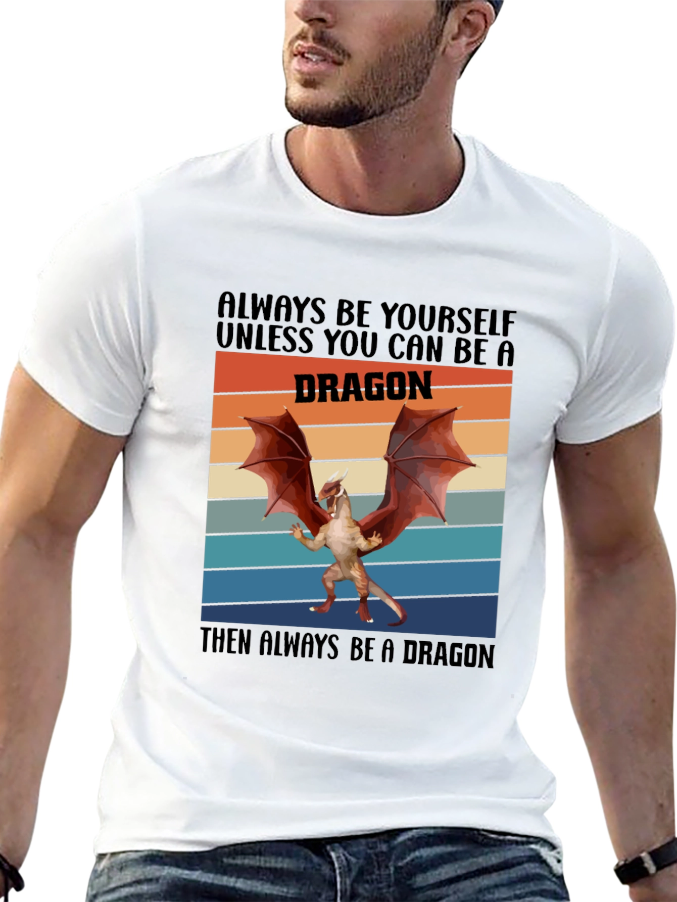 Always Be A Dragon T-Shirt Novelty Graphic Tee