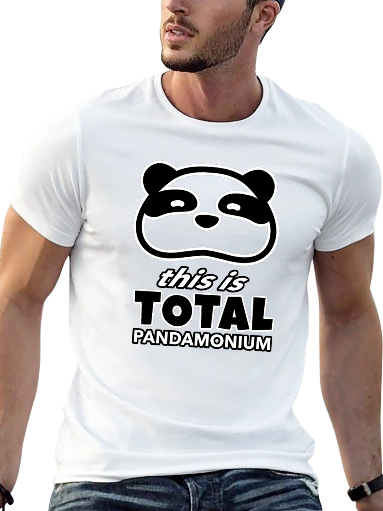 Total Pandamonium Graphic Tee - Funny Panda T-Shirt