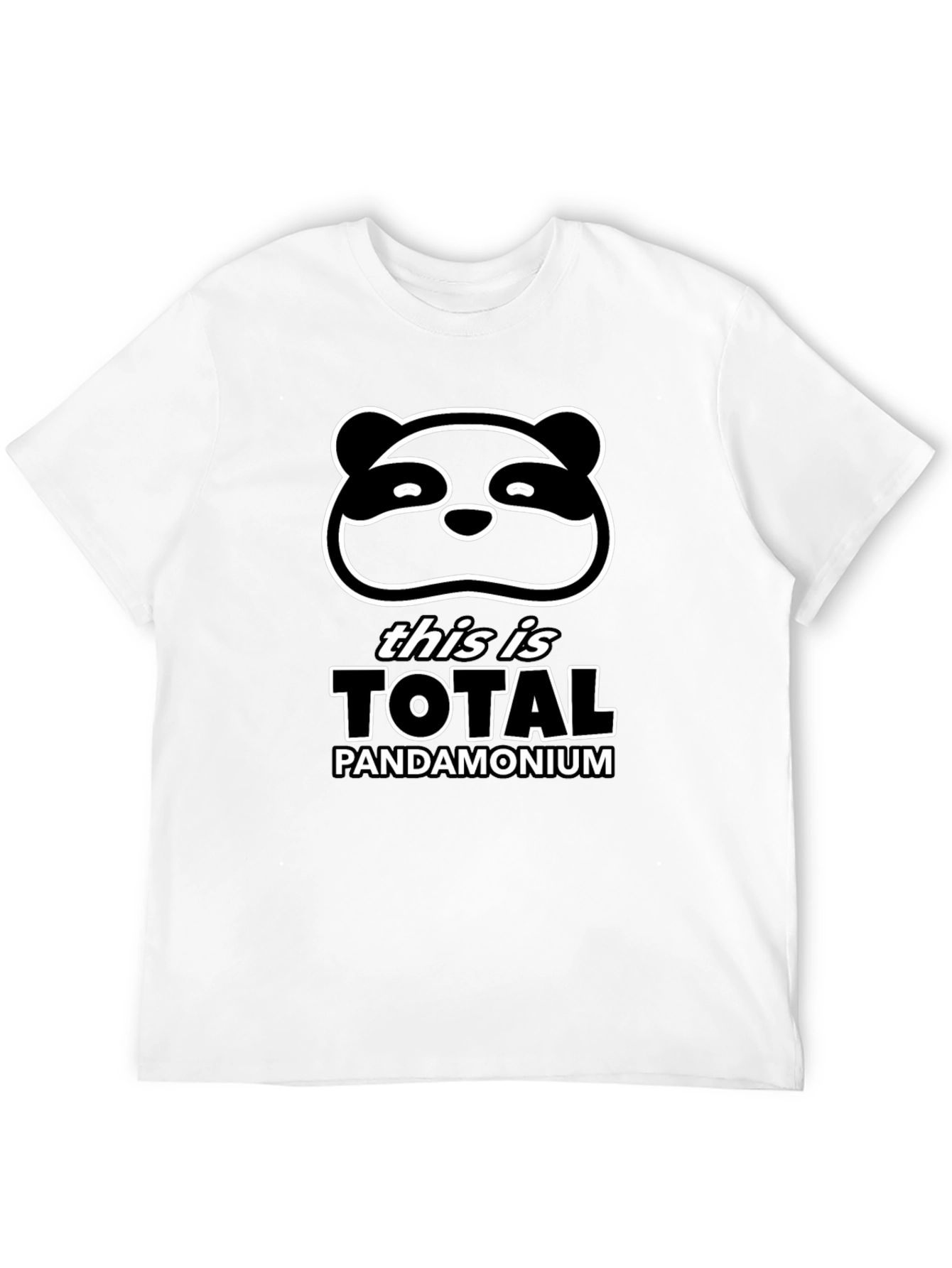 Total Pandamonium Graphic Tee - Funny Panda T-Shirt