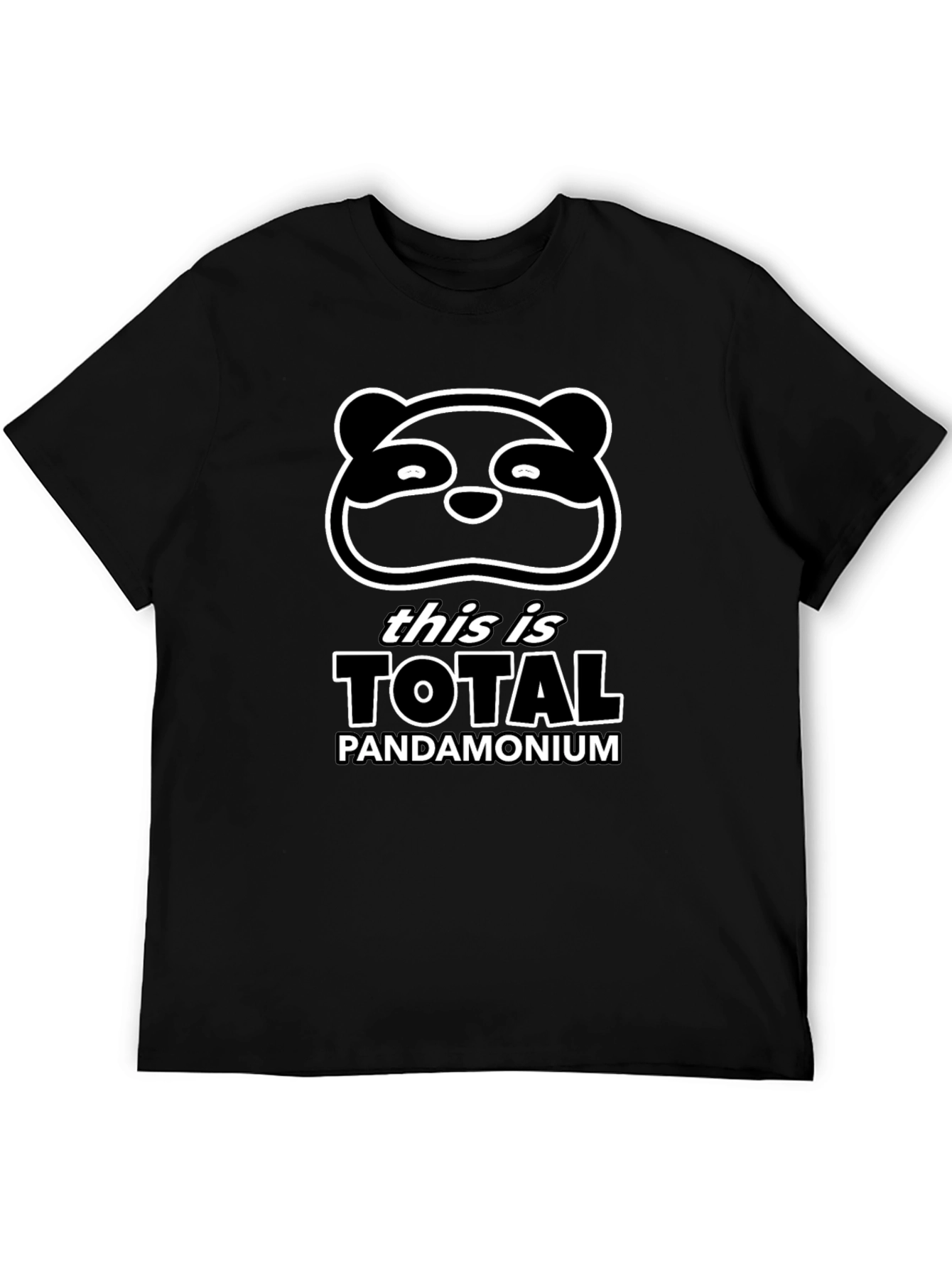 Total Pandamonium Graphic Tee - Funny Panda T-Shirt