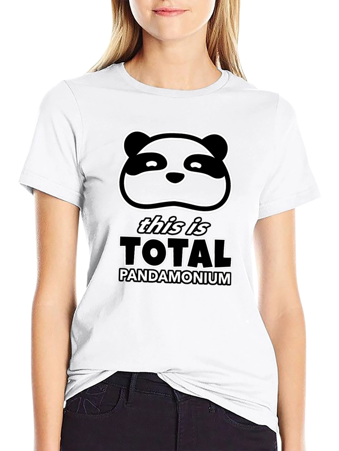 Total Pandamonium Graphic Tee - Funny Panda T-Shirt