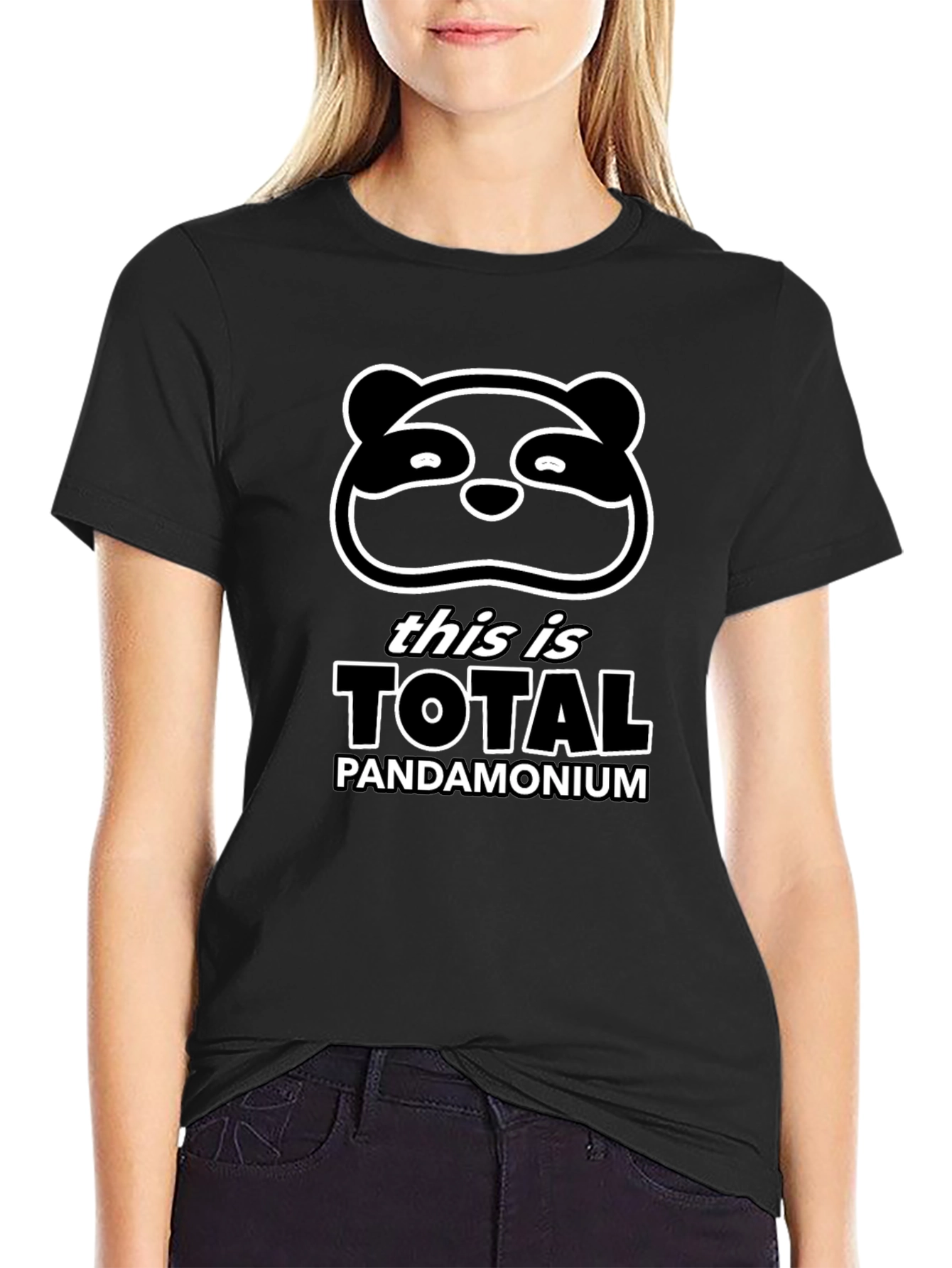Total Pandamonium Graphic Tee - Funny Panda T-Shirt