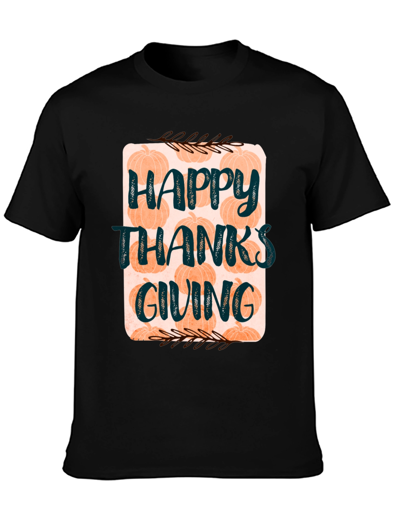 Happy Thanksgiving Pumpkin Graphic Tee