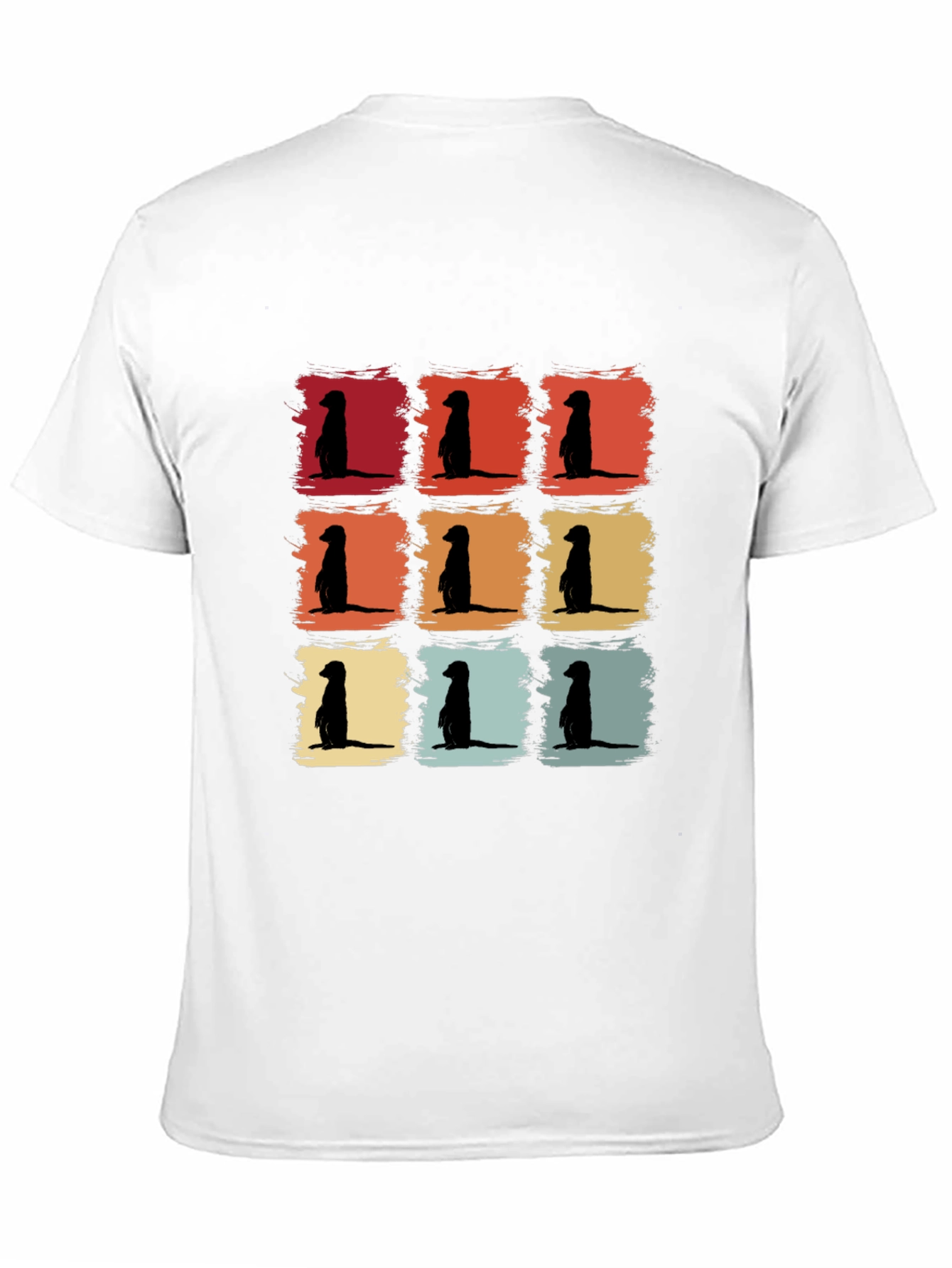 Meerkat Retro T-Shirt Cool Animal Tee
