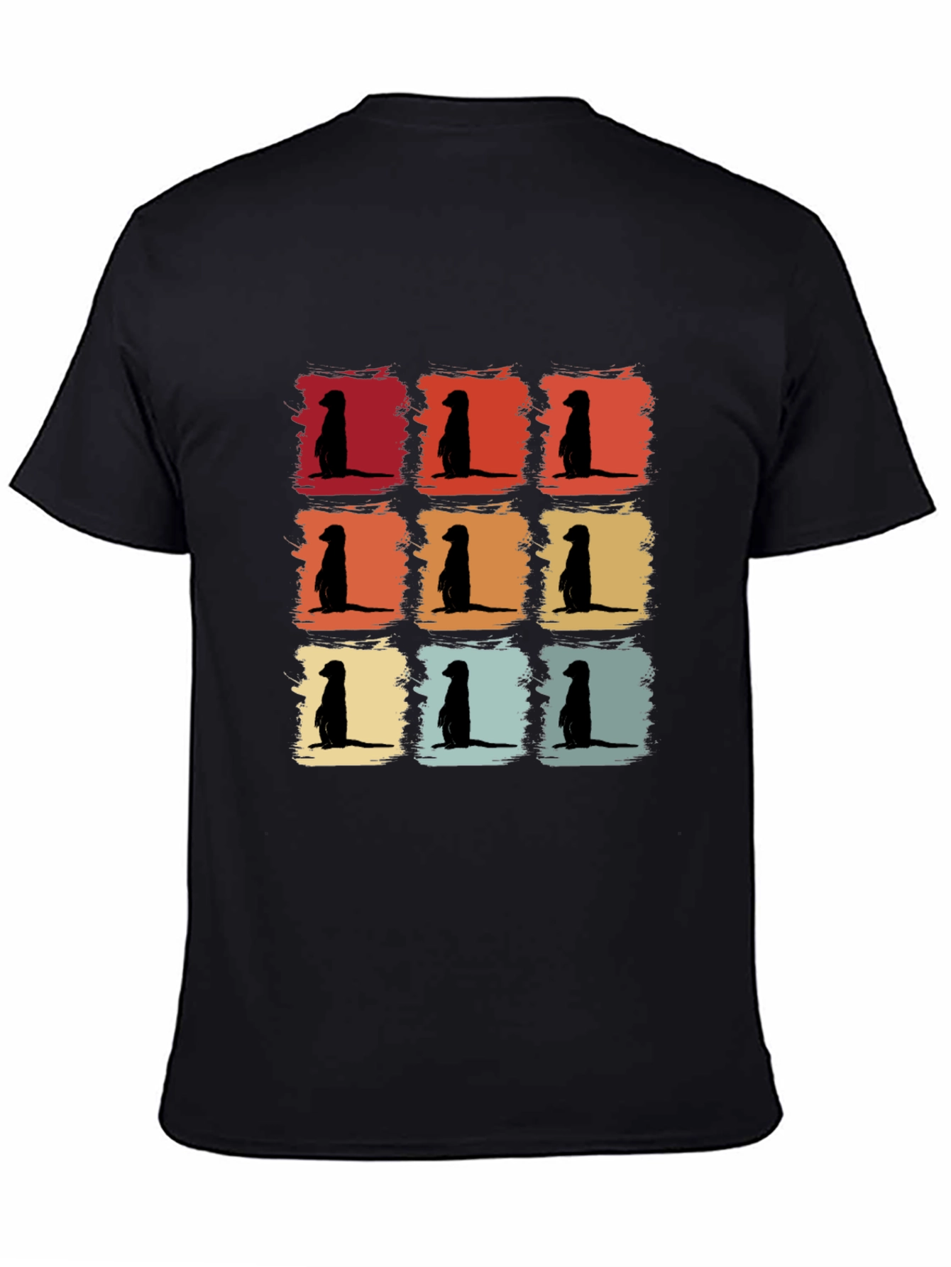 Meerkat Retro T-Shirt Cool Animal Tee