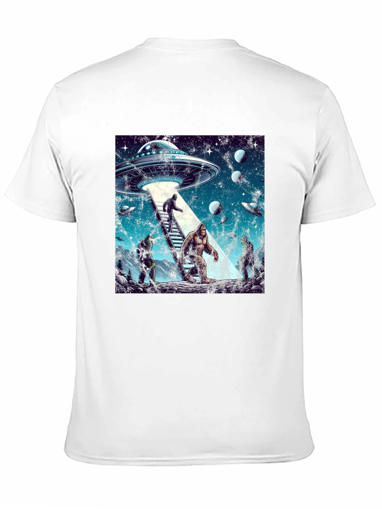 UFO Bigfoot Alien T-Shirt