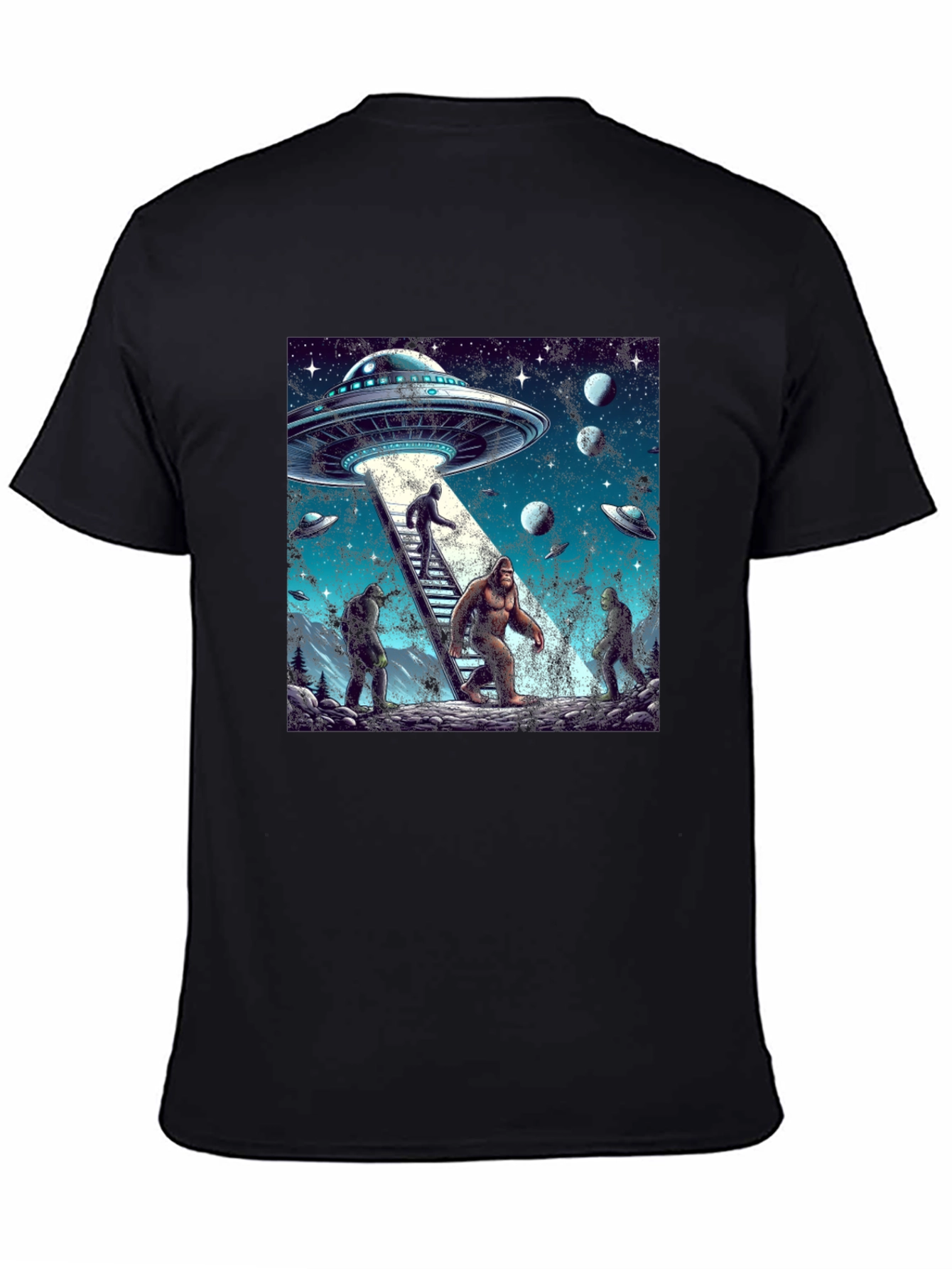 UFO Bigfoot Alien T-Shirt