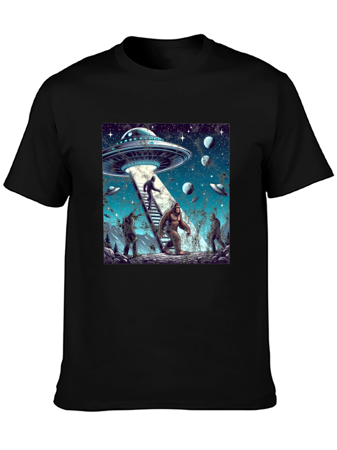 UFO Bigfoot Alien T-Shirt